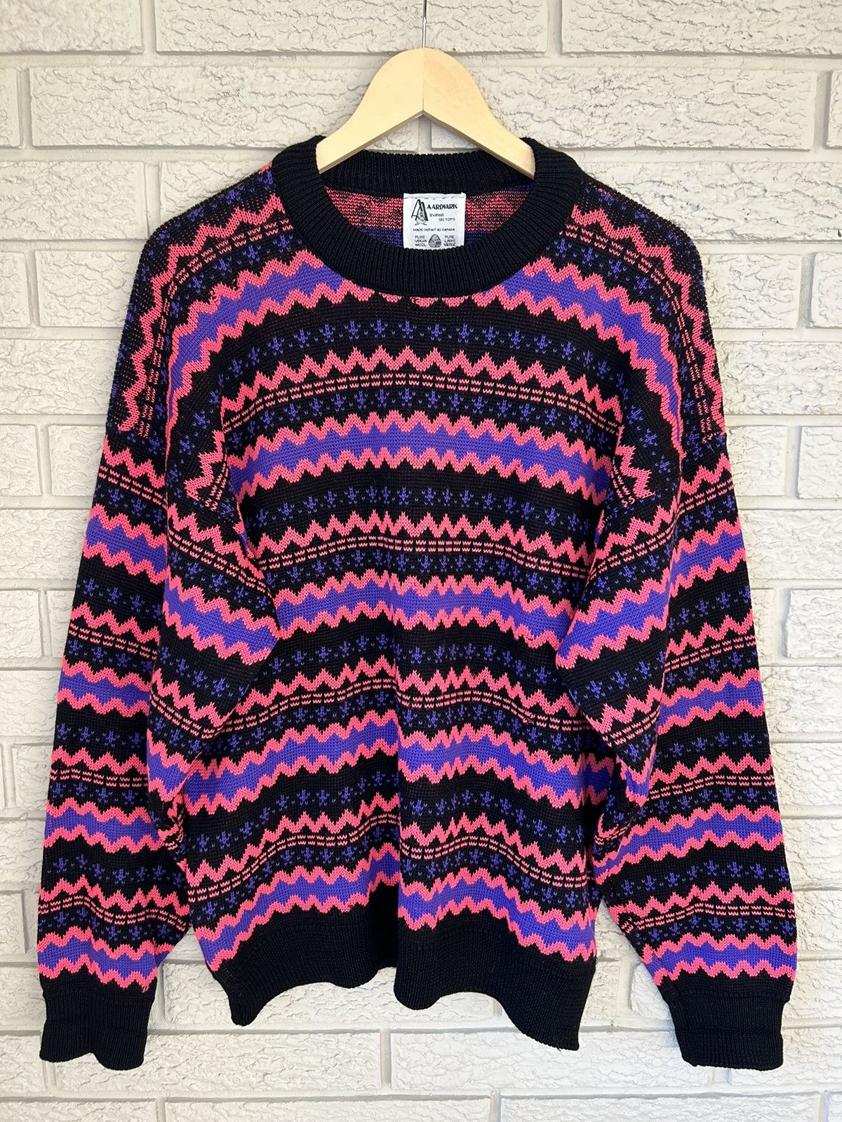 Japanese Brand Vintage 90s Wool Knit Sweater Size US M / EU 48-50 / 2 - 1 Thumbnail