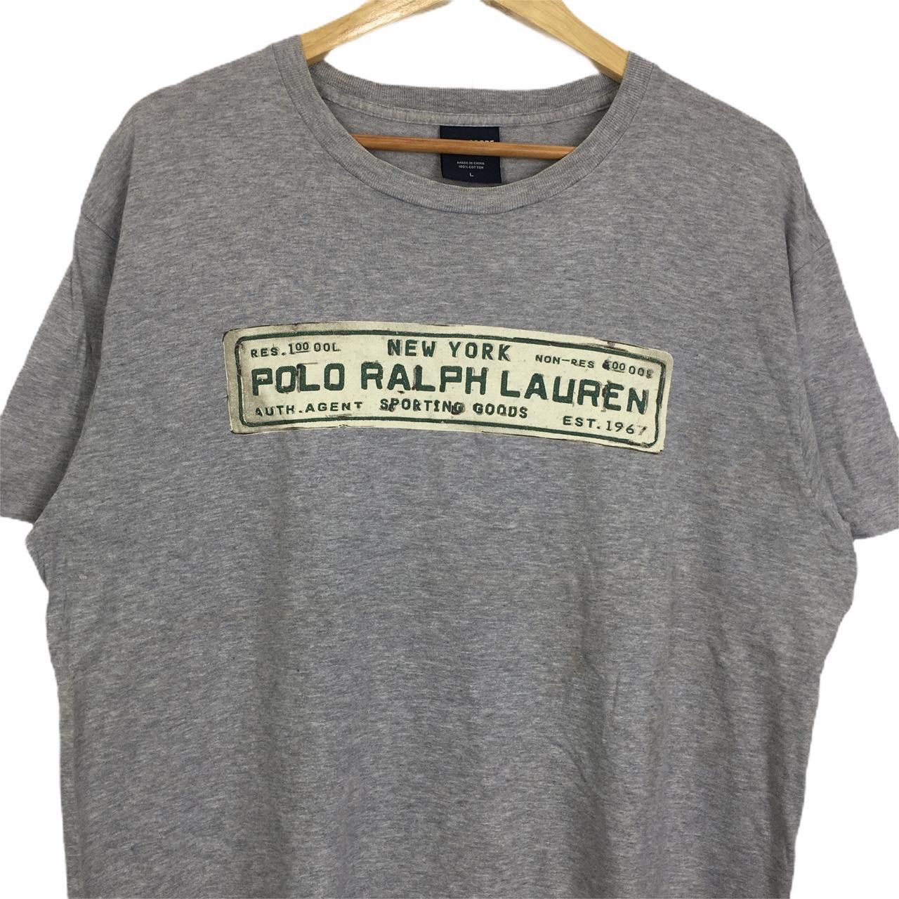 Polo Ralph Lauren POLO SPORT Ralph Lauren Chaps Plane Logo Tee Shirt Gray Size US L / EU 52-54 / 3 - 2 Thumbnail