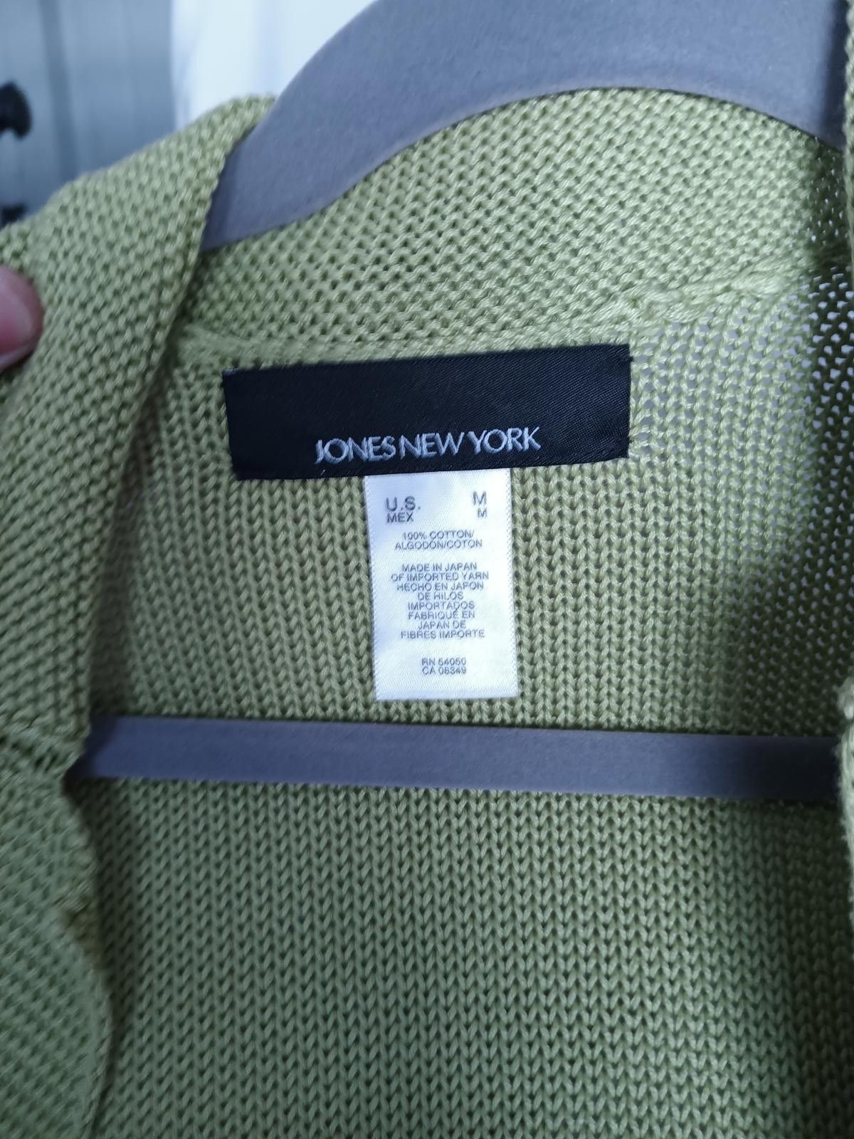Jones New York Jones New York Women's Lightweight Green Cardigan Sweater Size M / US 6-8 / IT 42-44 - 3 Thumbnail