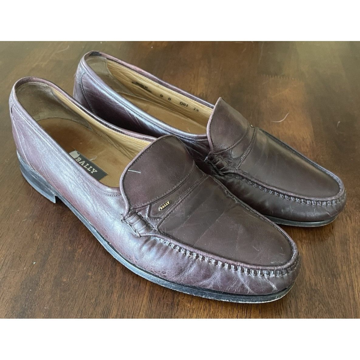 Bally Bally Made in Switzerland Leather Dress Loafers Shoes Brown Size US 9 / EU 42 - 12 Thumbnail