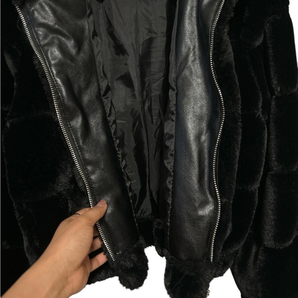 Garbage TV Garage Black Faux Fur Puffer Jacket Size XS / US 0-2 / IT 36-38 - 5 Thumbnail