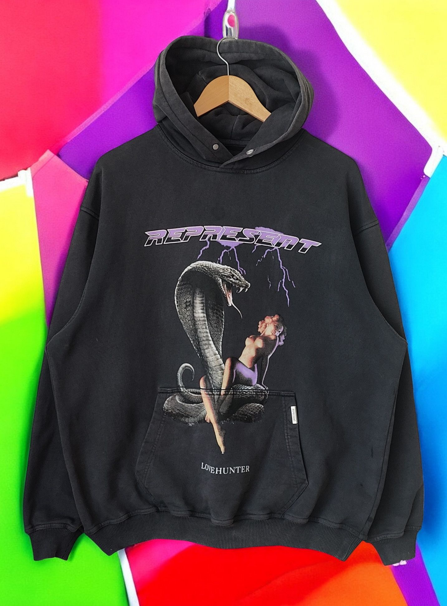 Represent CLO Love Hunter RARE Washed Sweatshirt Hoodie