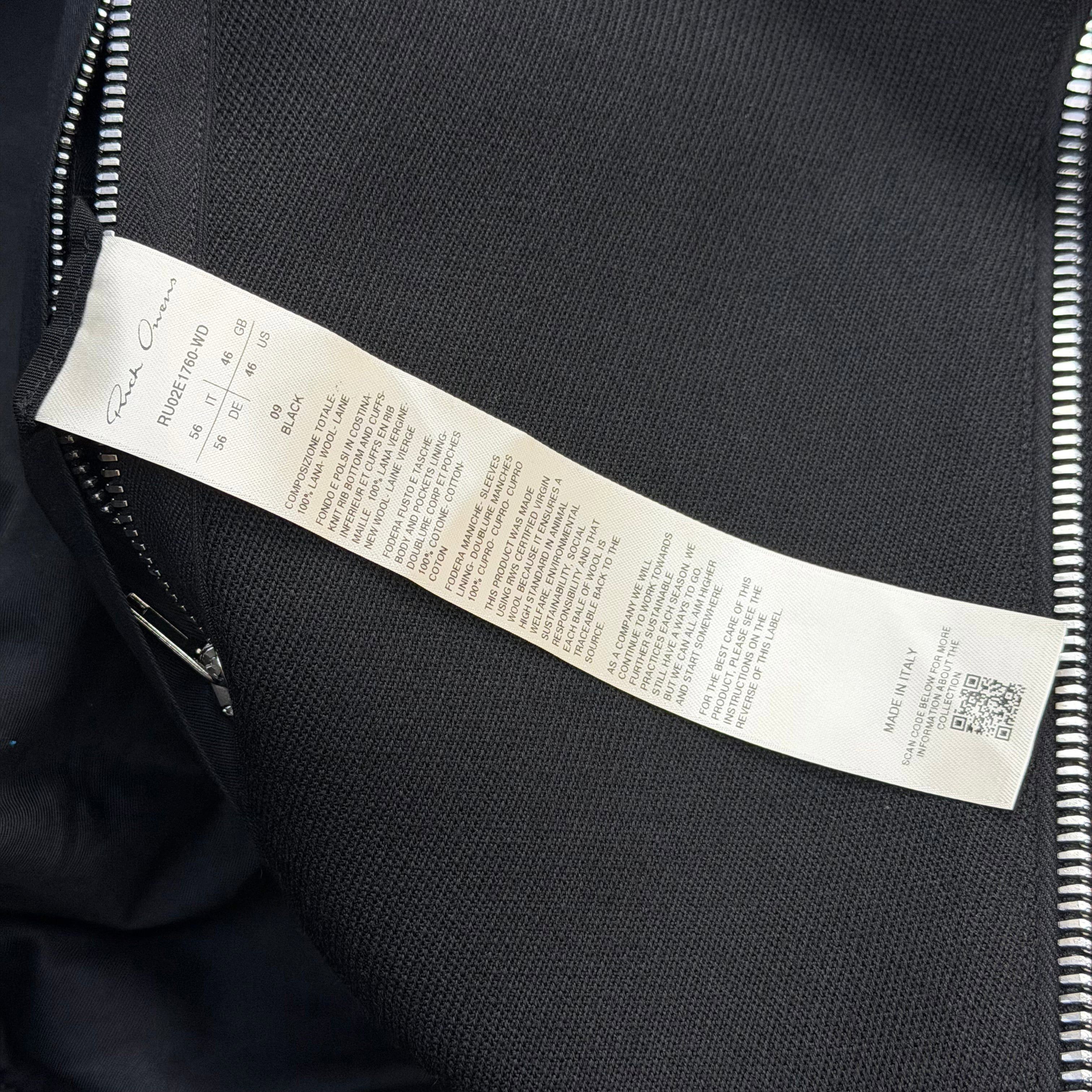 Rick Owens Rick Owens Hollywood Flight Jacket Black 46 (XXXL) Size US XL / EU 56 / 4 - 6 Thumbnail