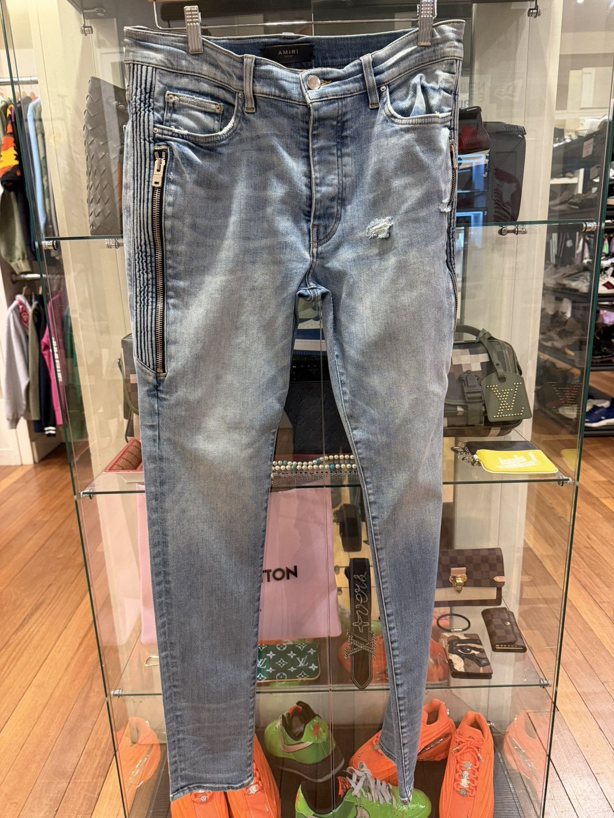 Amiri Amiri Half Track Zipper Denim Jeans Size US 34 / EU 50 - 1 Thumbnail