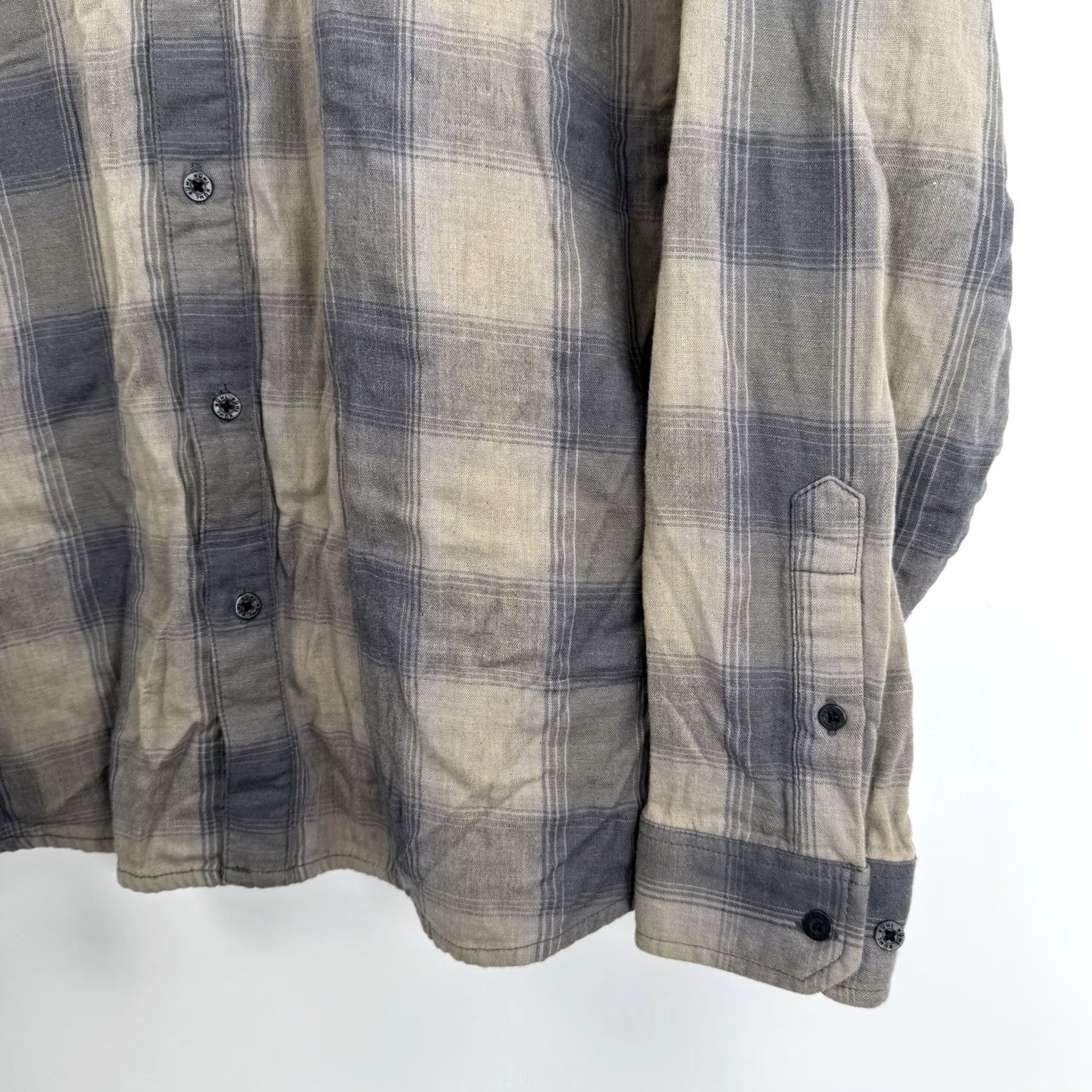 Vintage KÜHL Flannel Shirt Mens XL Brown Gray Plaid Long Sleeve Lightweight Hiking Button-Up Casual Outdoor Mens XL Brown Plaid Flannel Shirt Size US XL / EU 56 / 4 - 6 Thumbnail