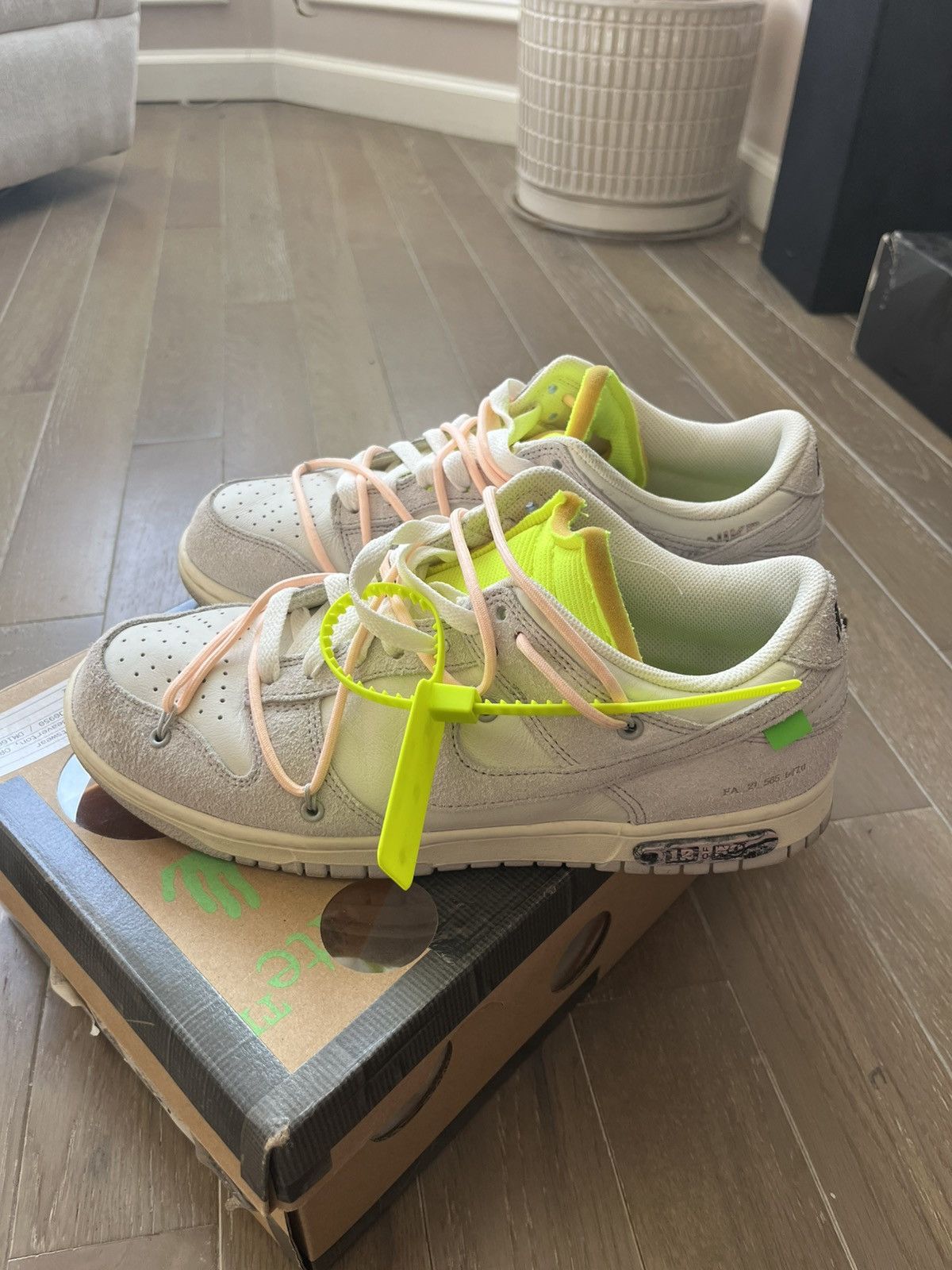 Nike × Off-White Nike x Off White Dunk Lot 12 Size US 9.5 / EU 42-43 - 3 Thumbnail