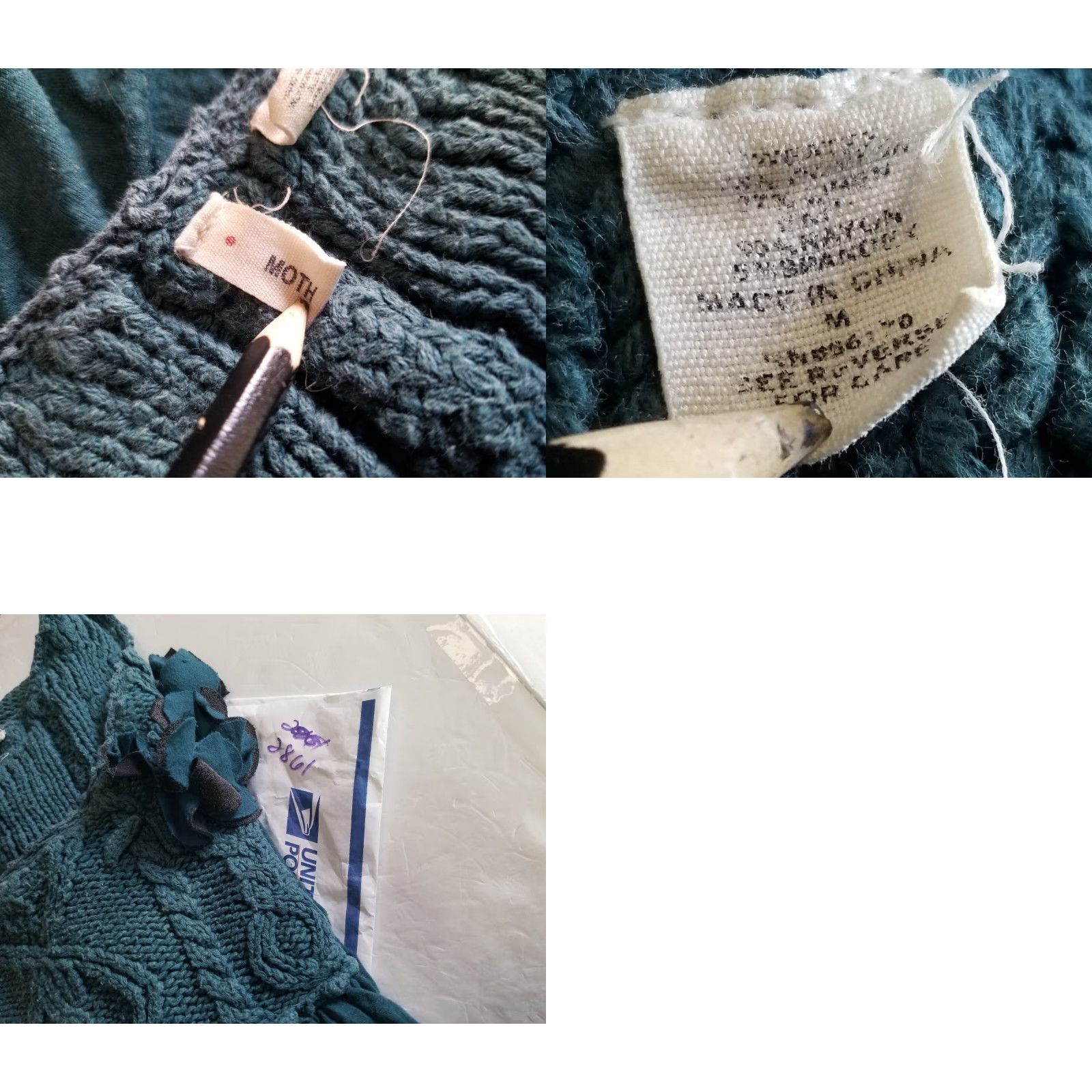 Anthropologie Moth Anthropologie Dress Blue Sleeveless Women’s Size Medium Knitted Top A-Line Knee Length Cotton Knit Crew Neck Womens Size M / US 6-8 / IT 42-44 - 8 Thumbnail