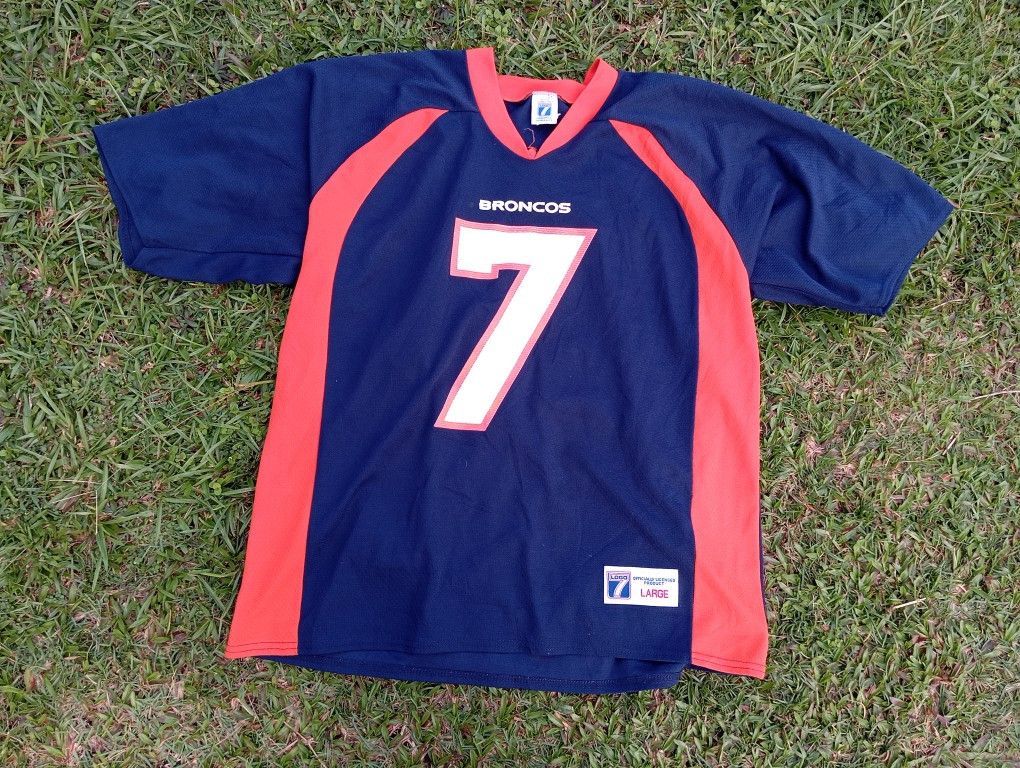 Logo 7 VTG 90s NFL Denver Broncos Elway #7 Jersey 🏈🏟️ Size US L / EU 52-54 / 3 - 1 Thumbnail