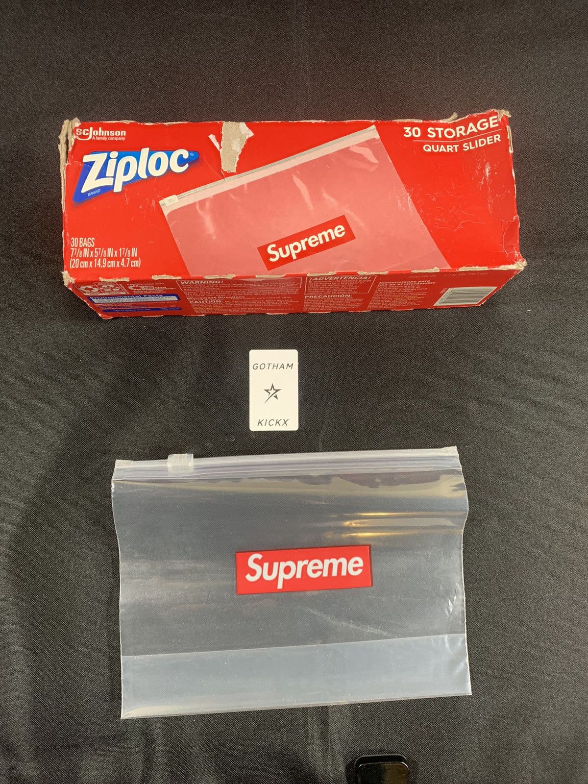 えぬわた砲」 Supreme/Ziploc Bags （Box of 30） Red | coonvo.com