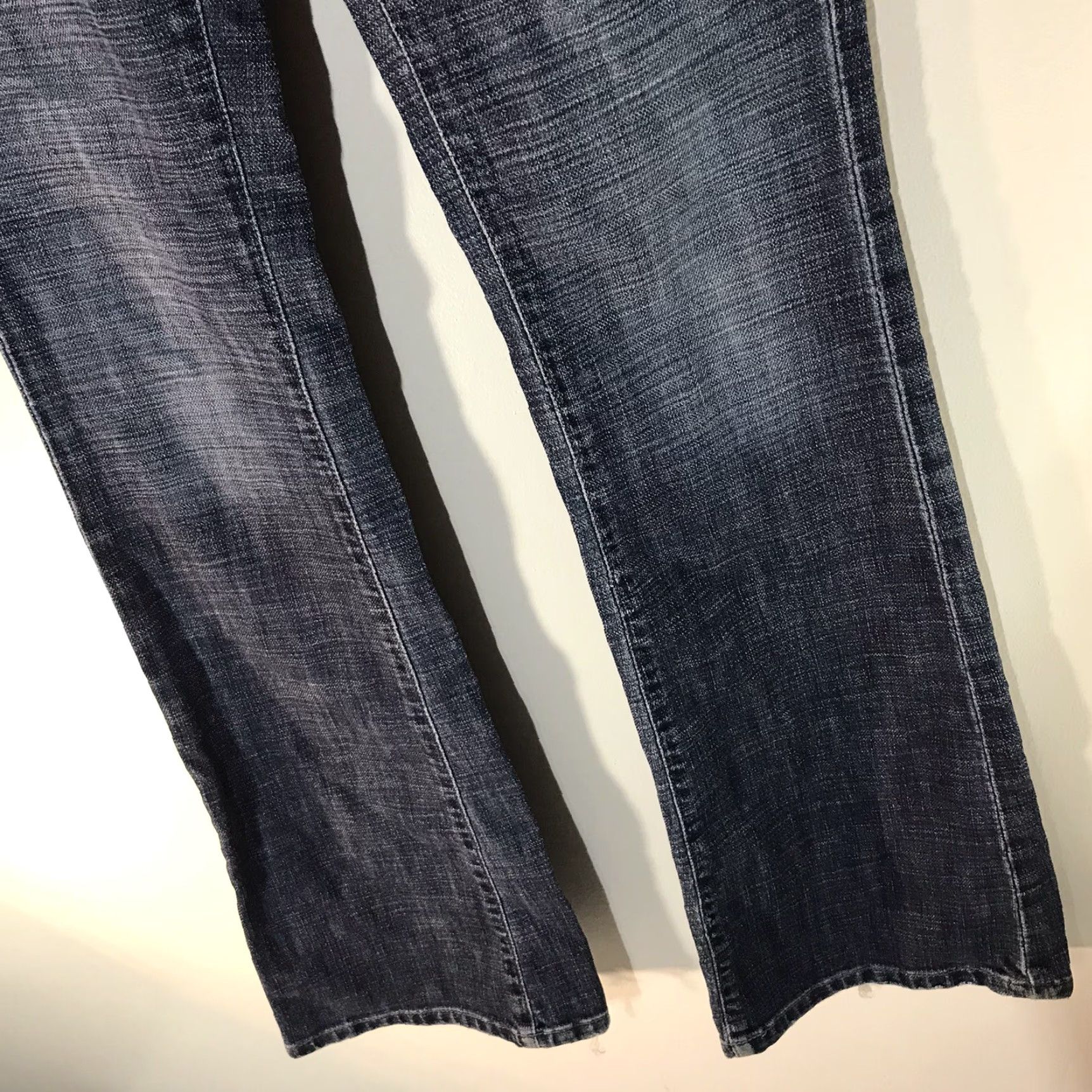 Bebe VINTAGE Bebe Flared Jeans Womens Size 27 Low Rise 90s Bohemian Blue Denim Mexico Size 27" / US 4 / IT 40 - 5 Thumbnail