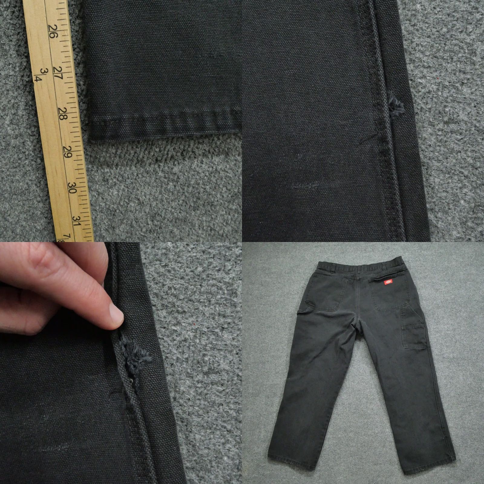 Dickies Dickies Pants Mens 38 Black Faded Canvas Grunge Workwear Adult Casual Straight Leg Carpenter 90s Mens Size US 38 / EU 54 - 8 Thumbnail