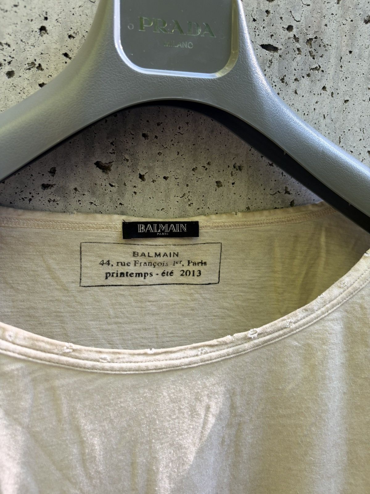 Balmain Balmain Decarnin distressed longsleeve Size US S / EU 44-46 / 1 - 2 Thumbnail
