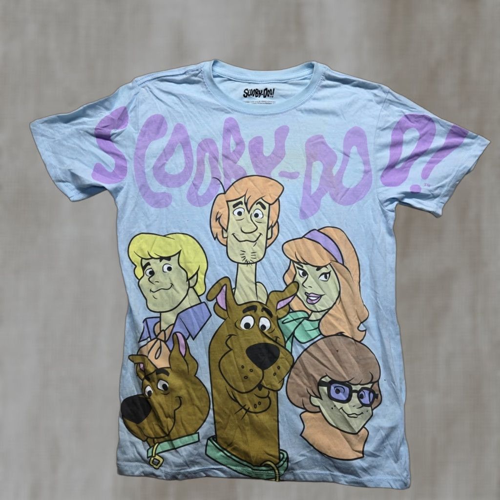 Vintage VINTAGE Scooby Doo Shirt Women XS Blue Short Sleeve Crew Neck Regular Fit Adults XS Graphic Tee - Scooby-Doo Fan 90s? Size XS / US 0-2 / IT 36-38 - 1 Thumbnail