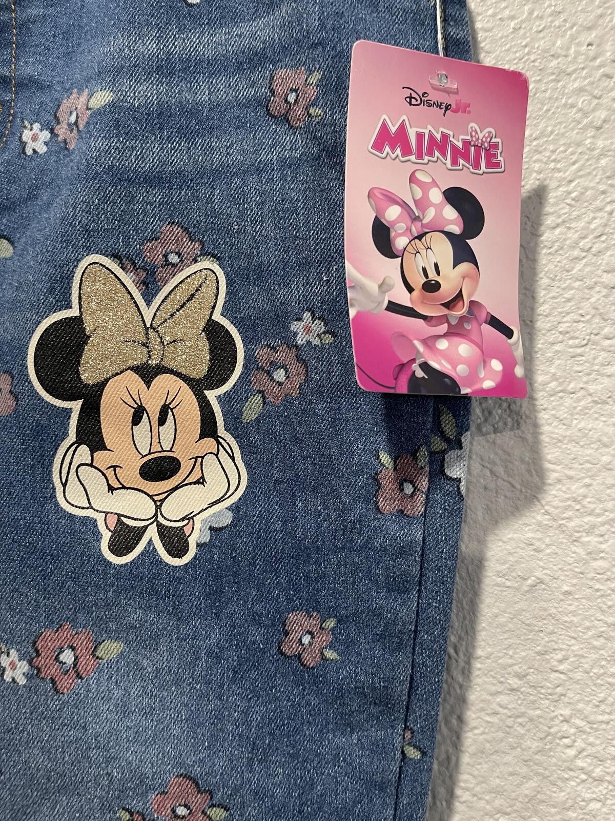 Disney Disney Minnie Mouse Girls' Floral Print Flared Jeans Size 24" / US 00 / IT 34 - 3 Thumbnail