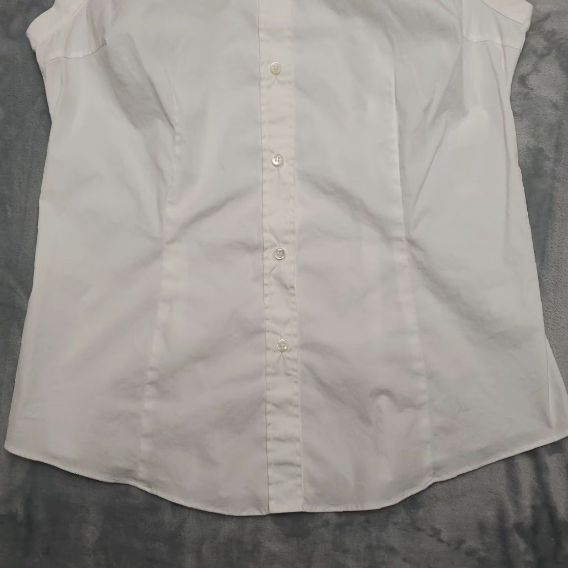 Vintage Brunello Cucinello Top Womens XL White Cotton Stretch Blend Sleeveless Classic - Shirt - Womens - XL - White Size S / US 4 / IT 40 - 3 Thumbnail
