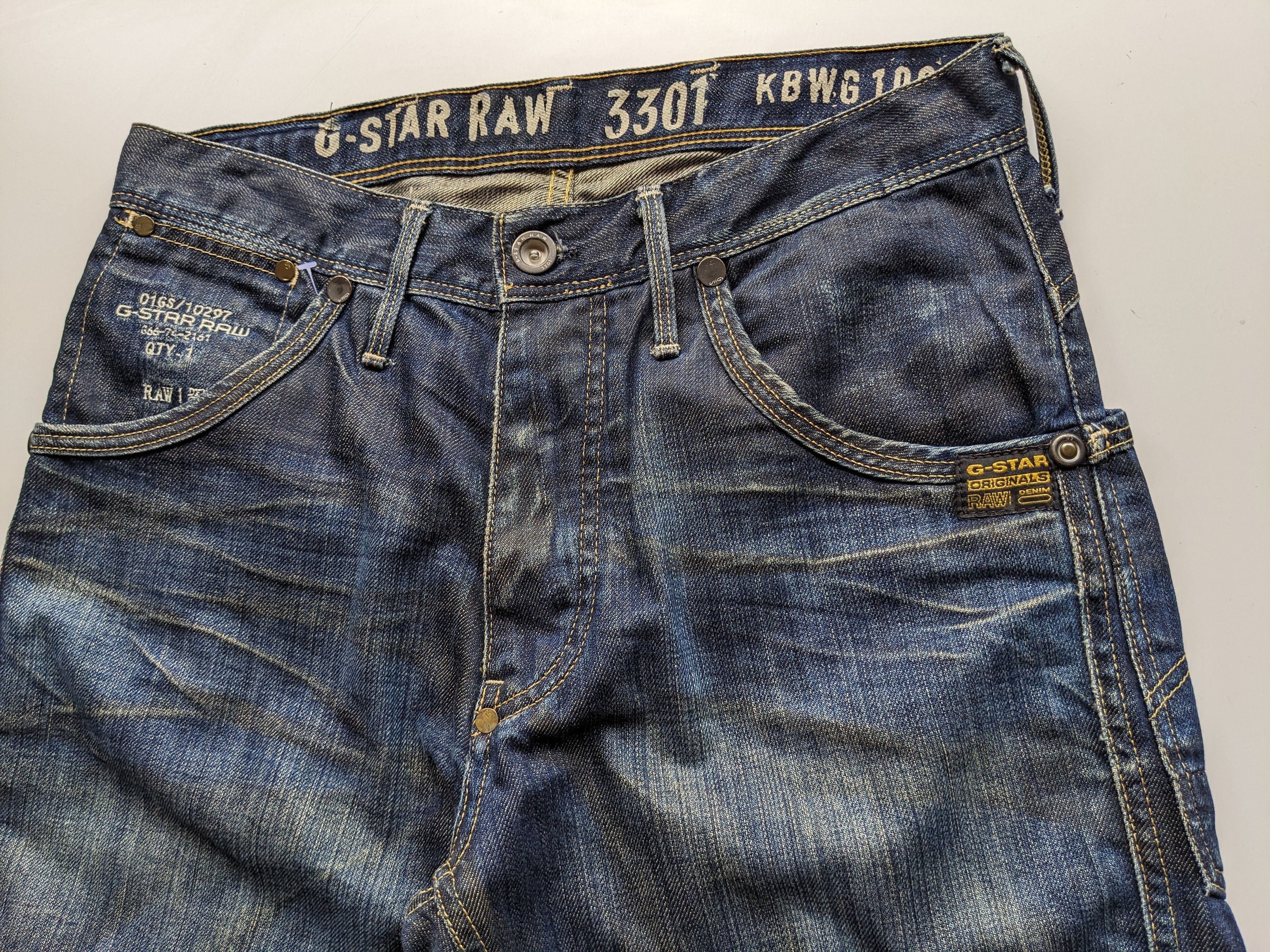 G-Star × If Six Was Nine G Star Raw 3301 twisted leg indigo denim Size US 31 - 7 Thumbnail