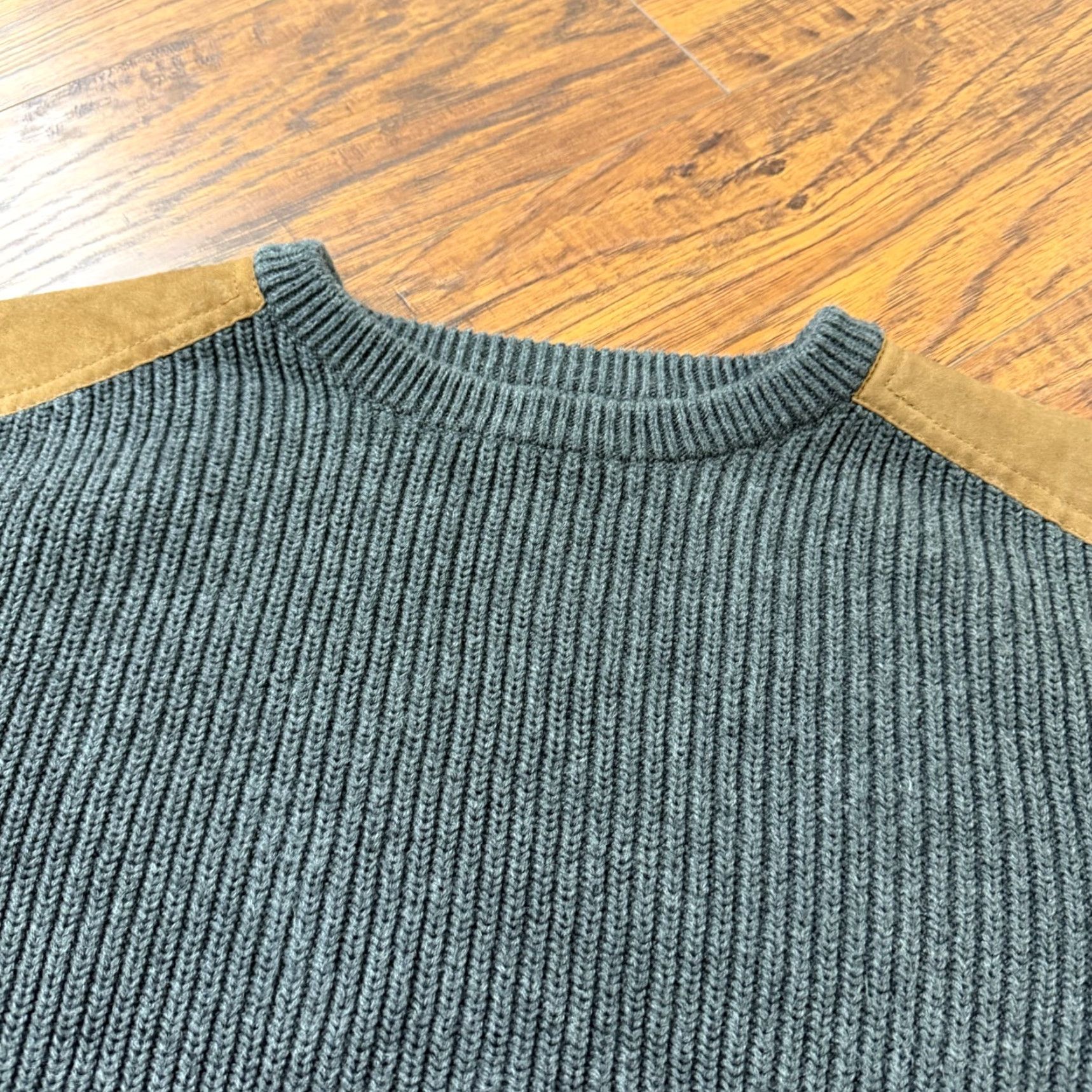 J.Crew J.CREW Sweater Men L Gray Knit Cotton Pullover Crew Neck Long Sleeve 100% Cotton Patch Logo Preppy Casual Shirt Size US L / EU 52-54 / 3 - 2 Thumbnail