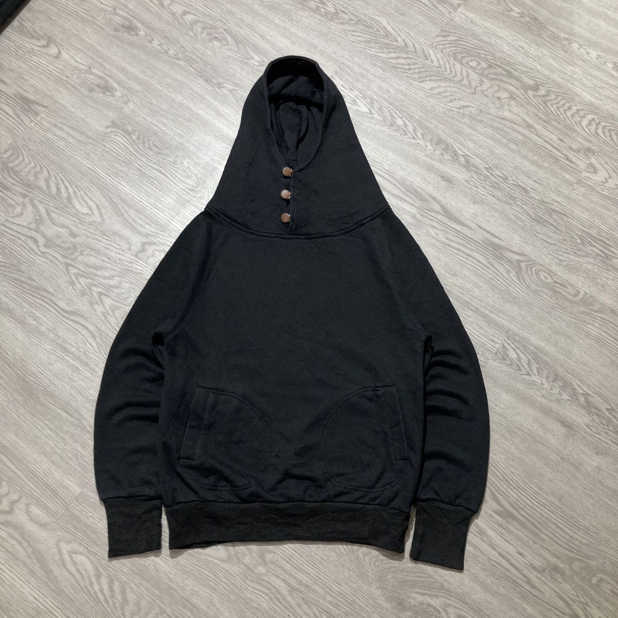 20471120 2000s Controcte Unique Pullover Hoodie Black Kapital Style Size US M / EU 48-50 / 2 - 5 Thumbnail