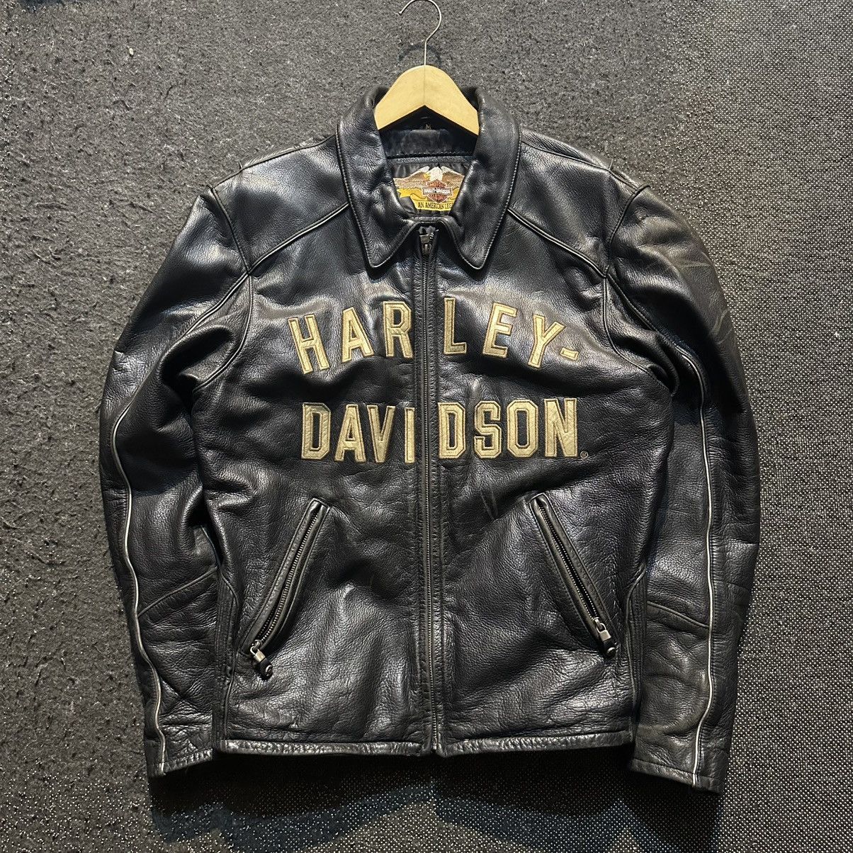 Harley Davidson Vtg Harley Davidson Leather Jacket Size US M / EU 48-50 / 2 - 1 Thumbnail