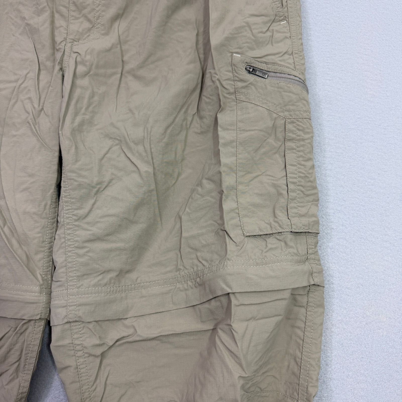 Columbia Columbia Convertible Cargo Pants Mens 40x32 Tan Khaki Hiking Size US 40 / EU 56 - 3 Thumbnail