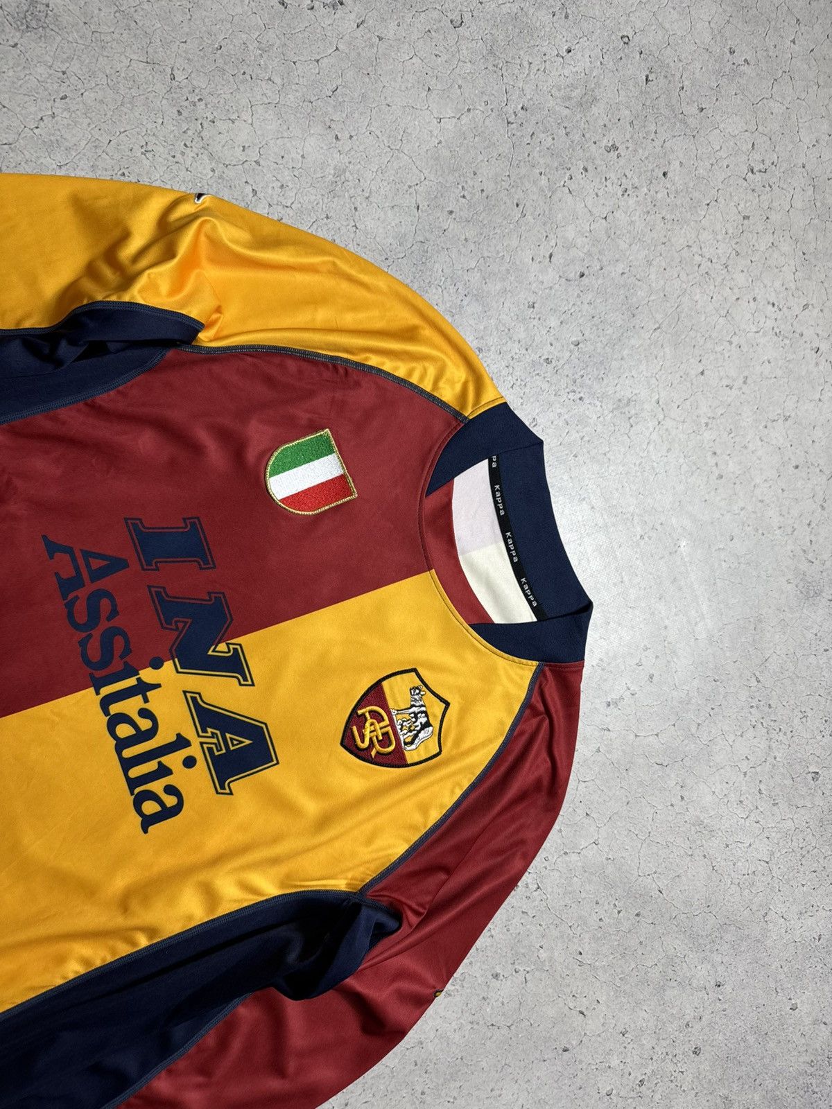 Kappa Kappa FC Roma 2001/2002 Totti #10 Vintage Jersey Long Sleeve Size US M / EU 48-50 / 2 - 5 Thumbnail