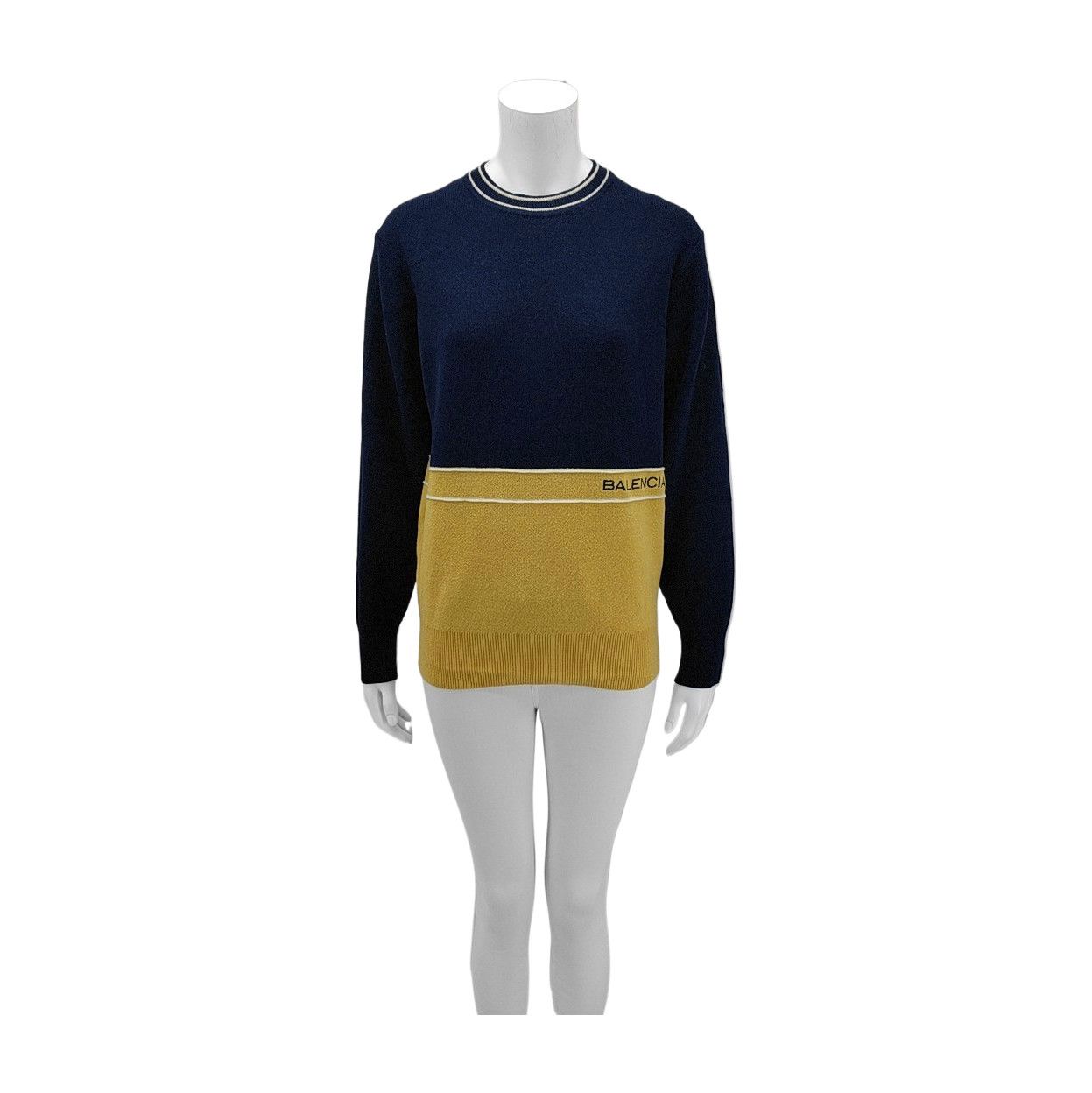 Balenciaga Balenciaga Golf Colorblock Wool Sweater Size L Size US L / EU 52-54 / 3 - 1 Thumbnail