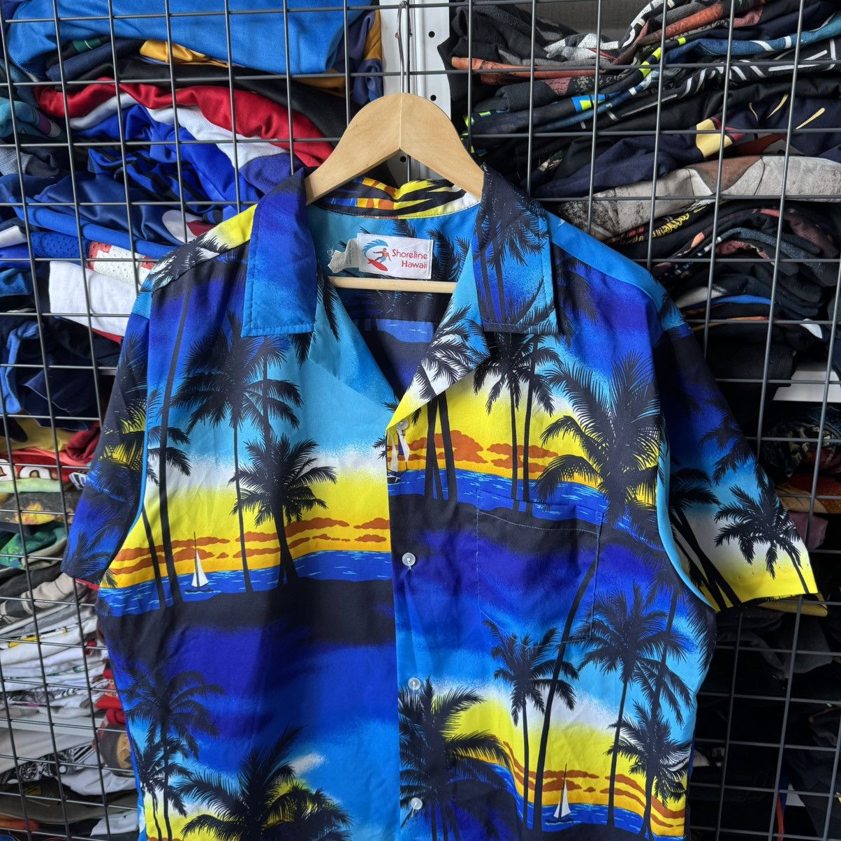 Vintage Vintage 80s Shoreline Hawaii Button Up Shirt Size US XL / EU 56 / 4 - 4 Thumbnail
