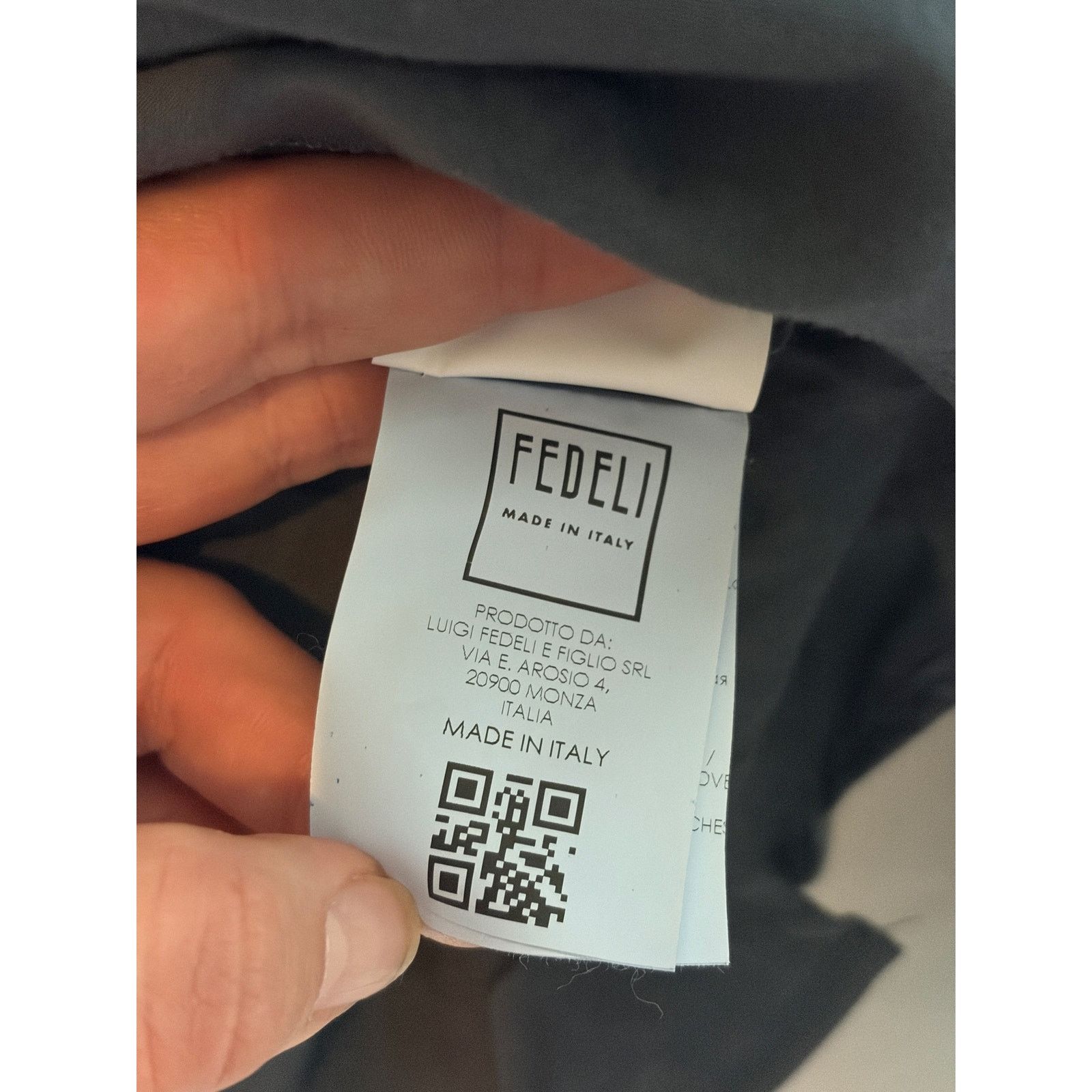 Fedeli Fedeli Blue Grey lightweight cotton button down shirt 16.5 Size US L / EU 52-54 / 3 - 7 Thumbnail