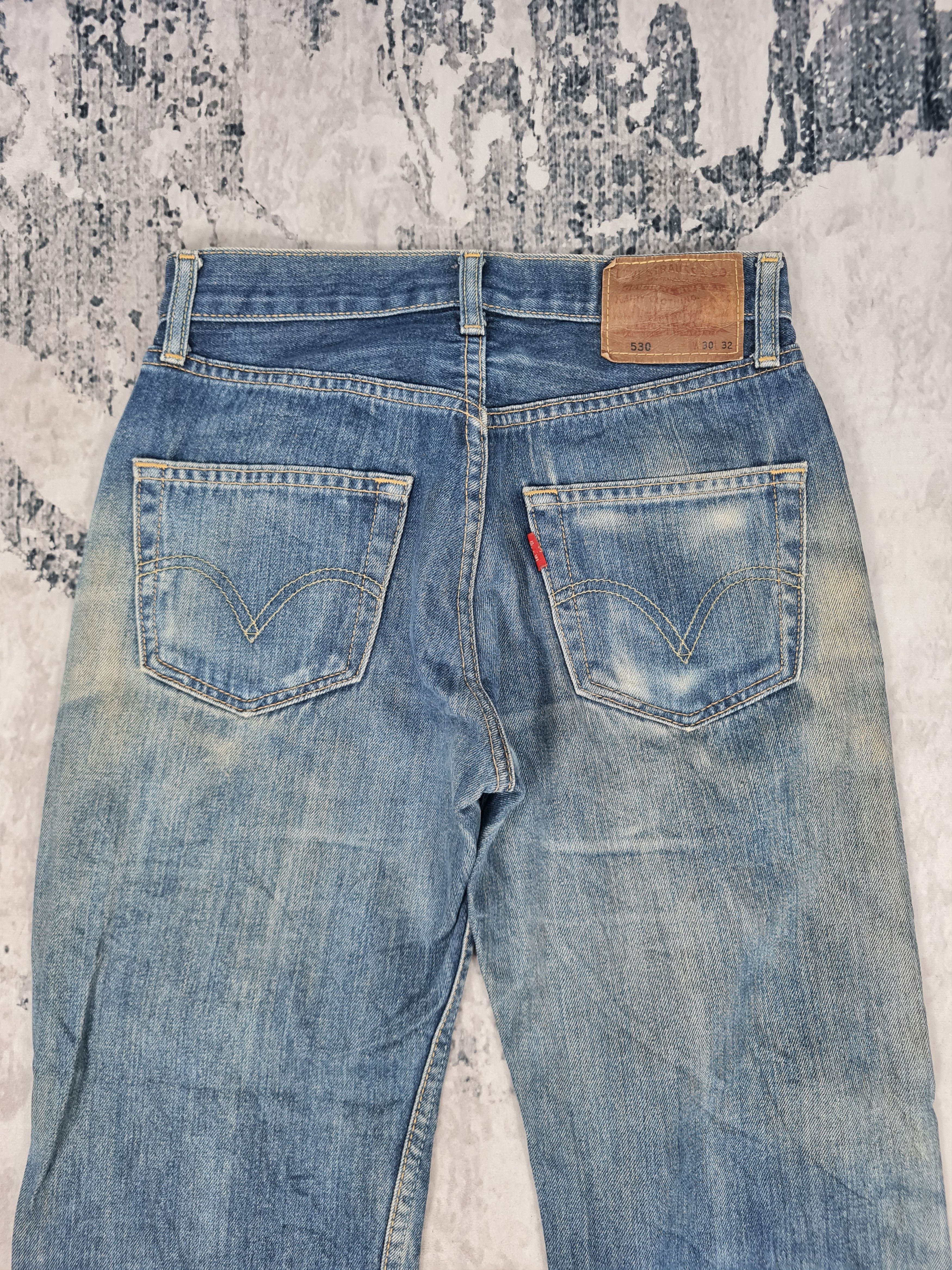 Levi's Vintage Clothing LEVIS 530 Distressed Stone Wash Cropped L0373 Size 28X27 Size US 28 / EU 44 - 10 Thumbnail