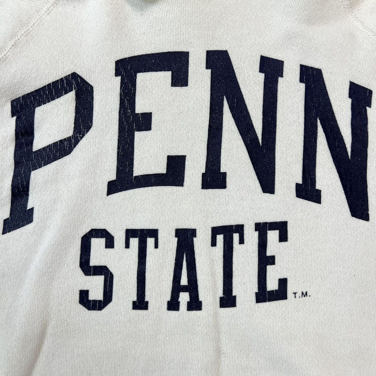NCAA × Vintage Vintage 90s Penn State University Hoodie USA Thrash Pullover Size US S / EU 44-46 / 1 - 2 Thumbnail