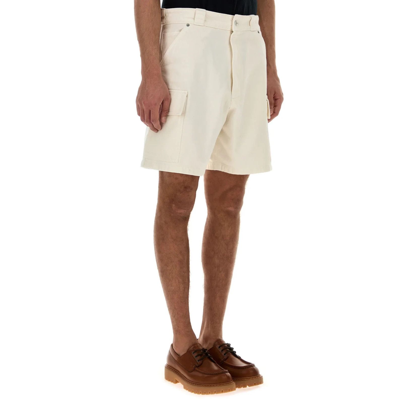 Prada PRADA White Denim Bermuda Shorts New & Authentic (Men's size Size US 30 / EU 46 - 3 Thumbnail