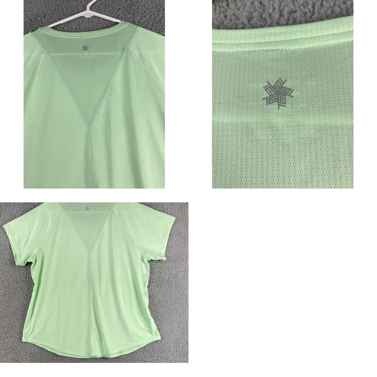 Tek Gear Tek Gear Shirt Women's XL Green Tee Short Sleeve Dry-Fit /35-18 Pullover Breathable Quick Dry Graphic Print Modern 90s? Size XL / US 12-14 / IT 48-50 - 8 Thumbnail