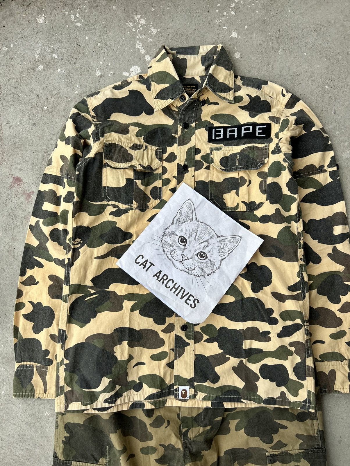 Bape CRAZY RARE BAPE NIGO 1ST CAMO SHIRT Size US S / EU 44-46 / 1 - 16 Thumbnail