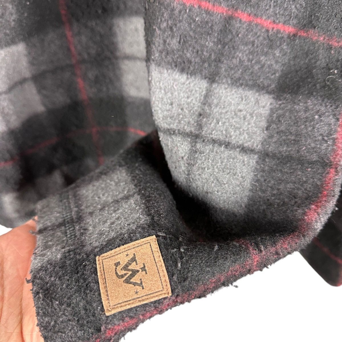 Vintage Mens Y2K John Wayne Plaid Quarter Zip Fleece Jacket Size US L / EU 52-54 / 3 - 6 Thumbnail