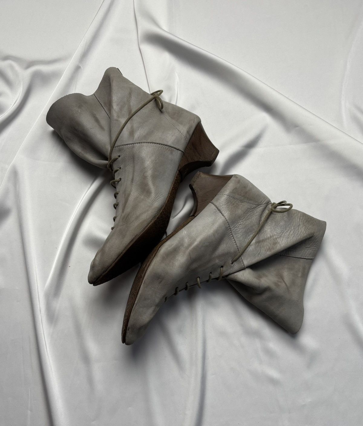 Vintage Vintage 80s rare heels lace up boots Size US 8.5 / EU 41-42 - 5 Thumbnail