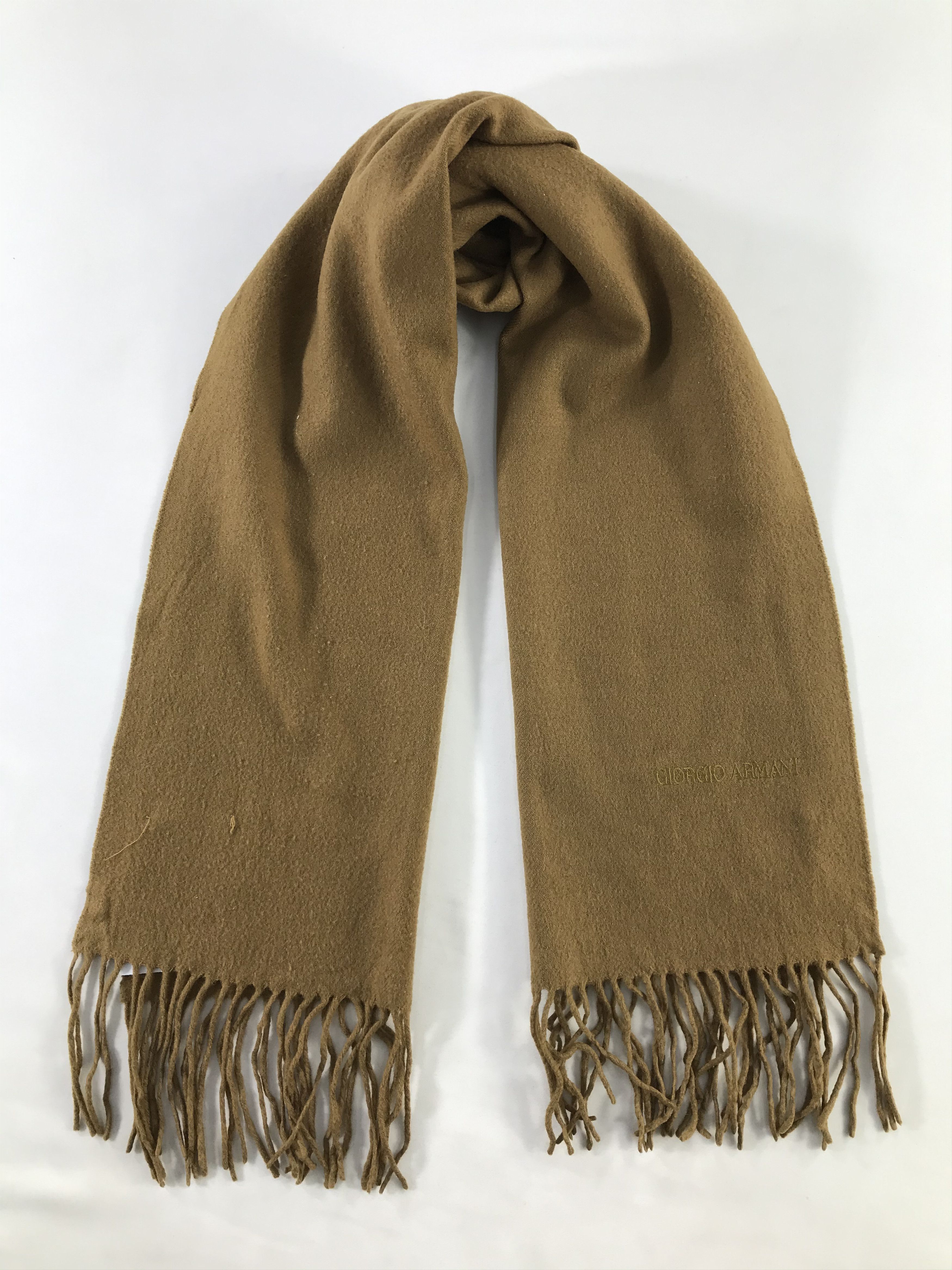 Giorgio Armani × Vintage Giorgio Armani Scarf / Muffler / Neckwear - WW1976 Size ONE SIZE - 1 Thumbnail