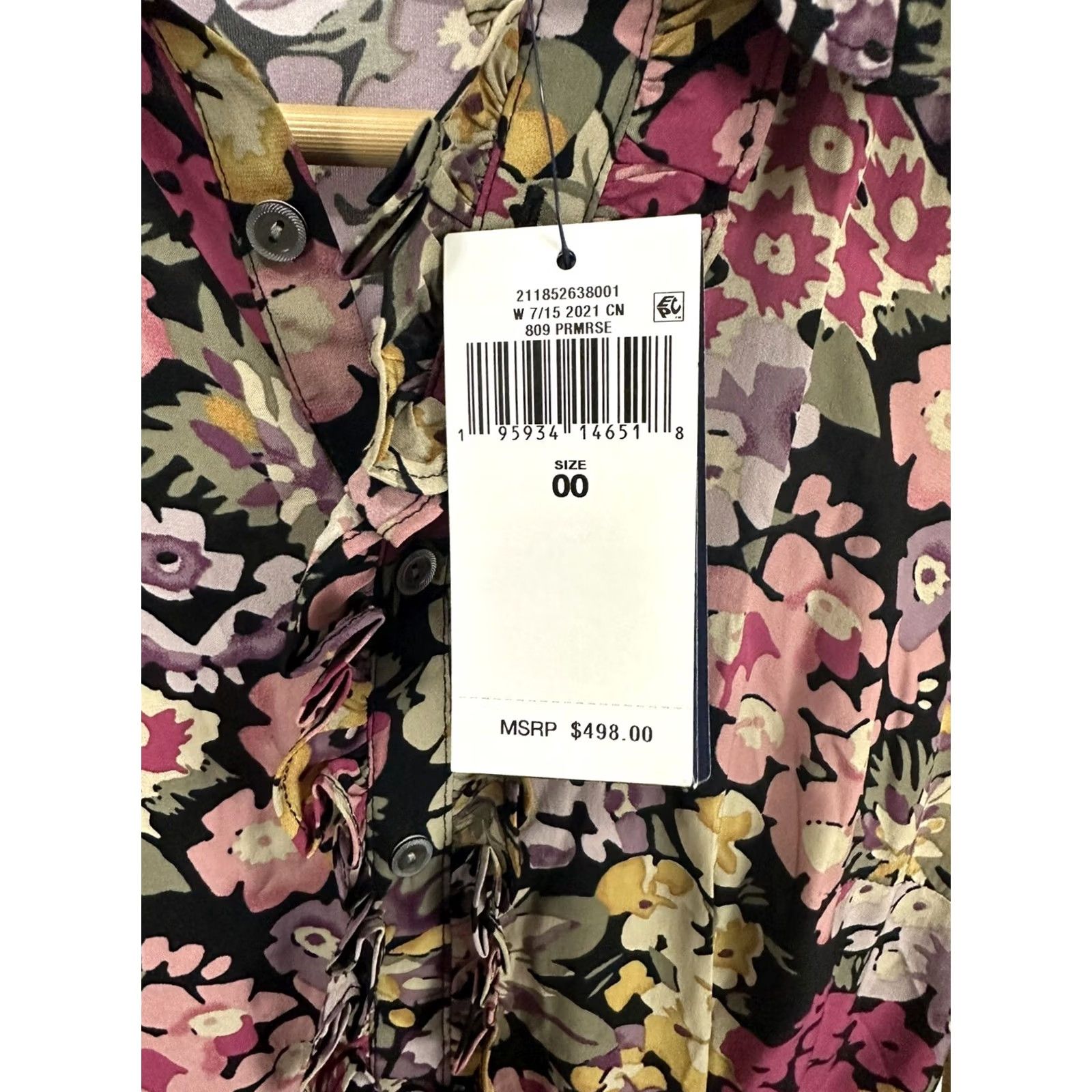 Polo Ralph Lauren Polo Ralph Lauren Polo Ralph Lauren Primrose Floral Print Tiered A-Line Dress Dress Multicolor Floral 00 NWT Womens Long 00 Floral Size XXS / US 00 / IT 34 - 3 Thumbnail