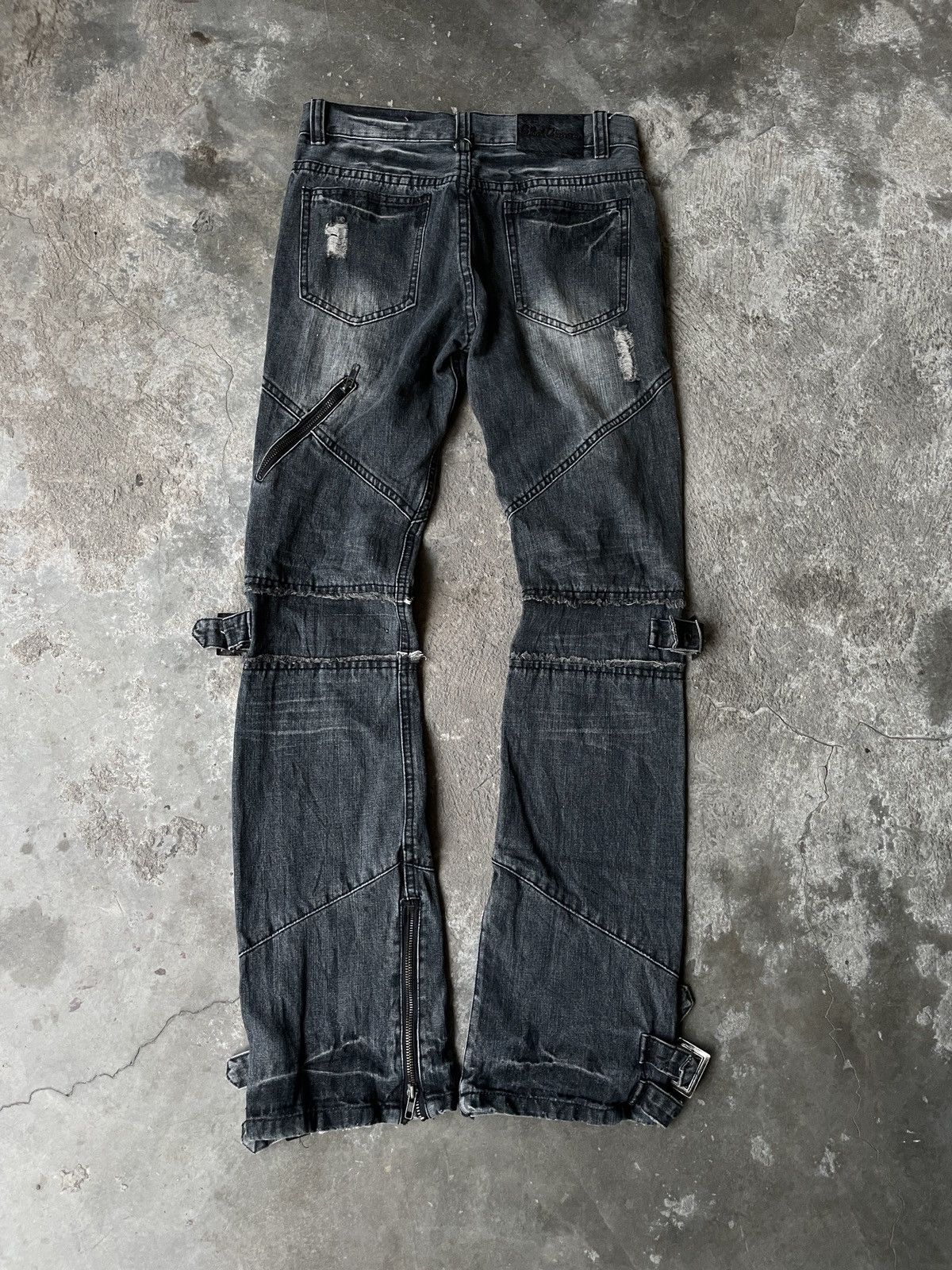 Japanese Brand Black baccara japanese brand bondage jeans Size US 28 / EU 44 - 6 Thumbnail