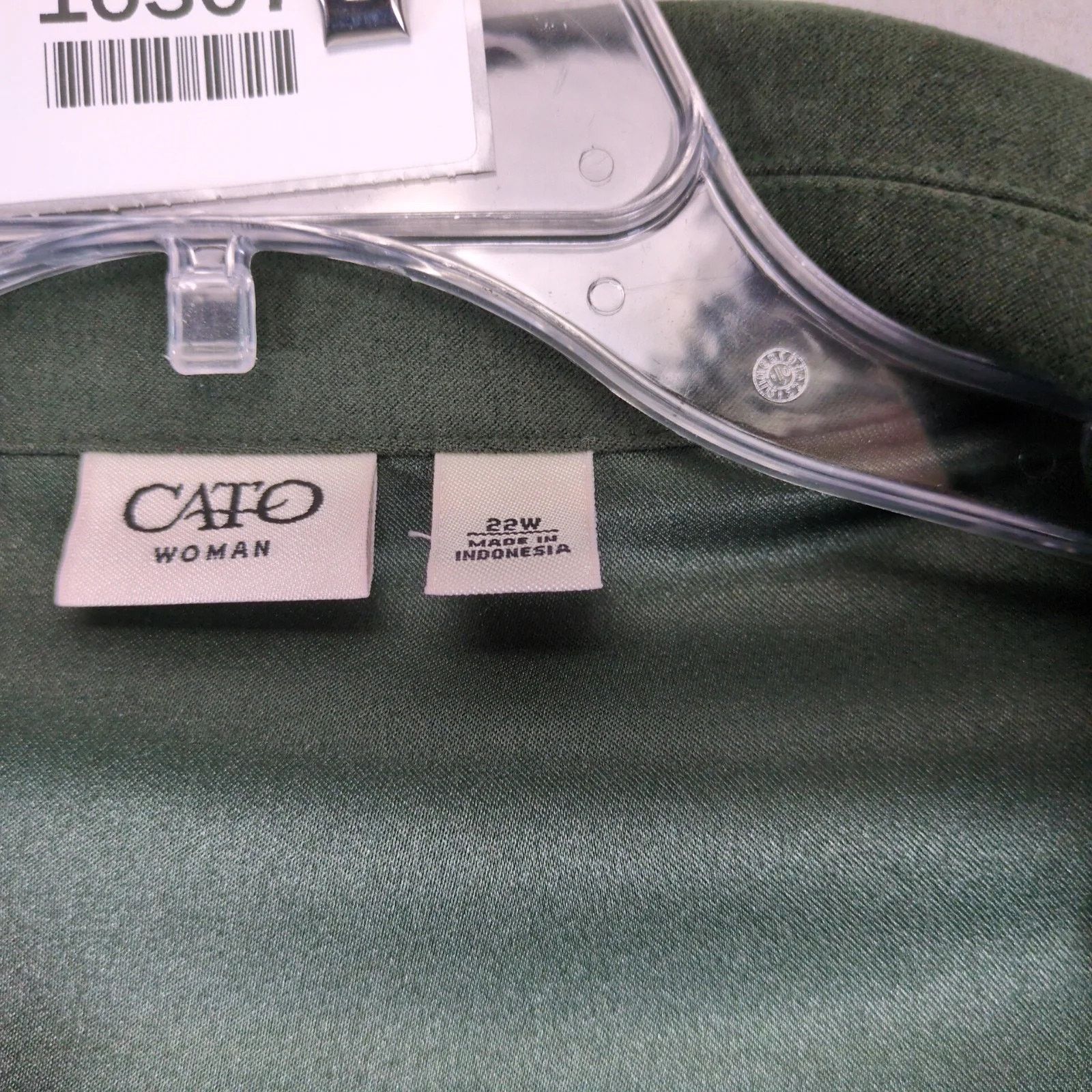 Other Cato Green Microfiber Suede 4-Button Blazer Jacket 22W Size 3XL / US 20-22 - 4 Thumbnail