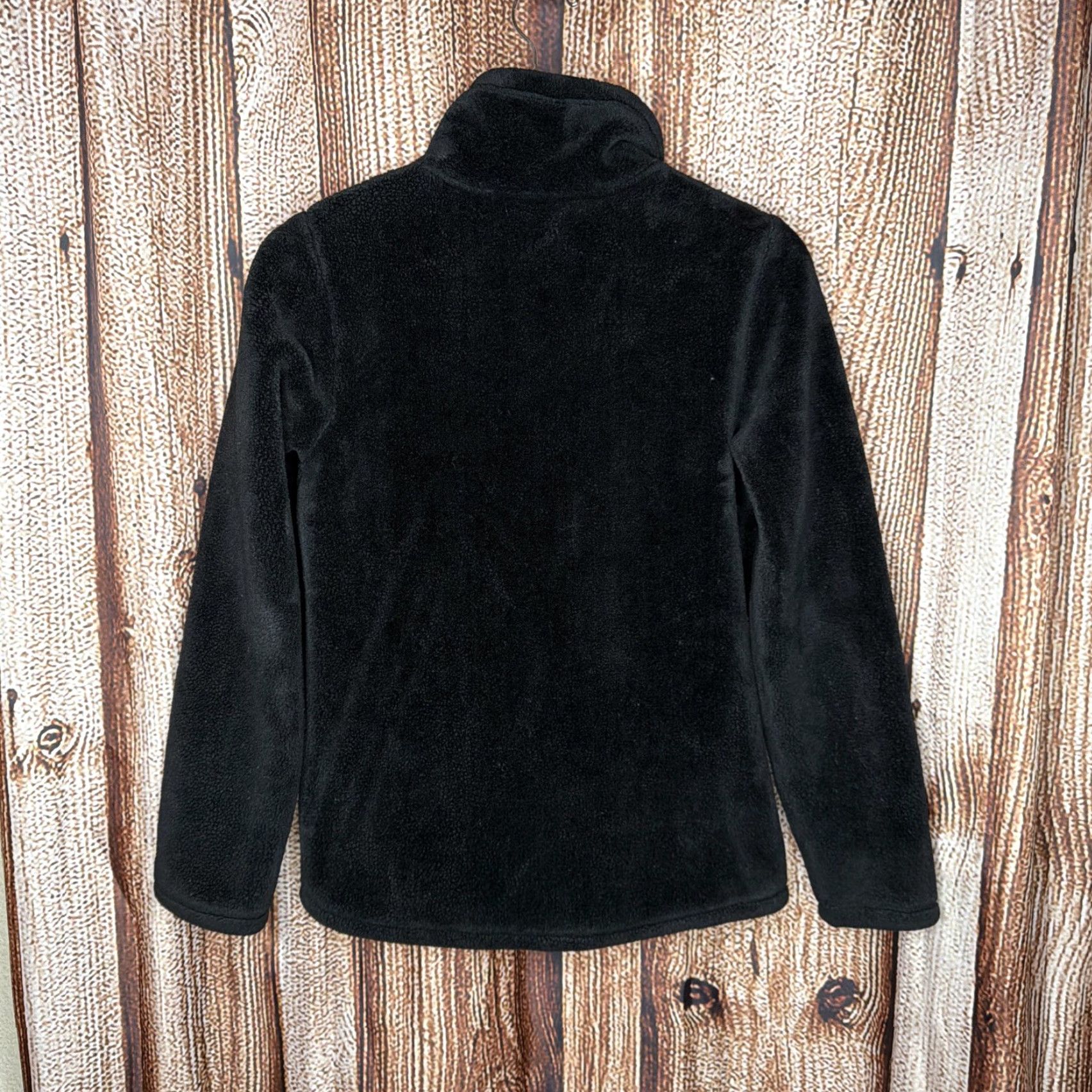 Vintage 32 Degrees Heat Women’s Plush Faux Fur Polar Fleece Jacket Black Small Size S / US 4 / IT 40 - 3 Thumbnail