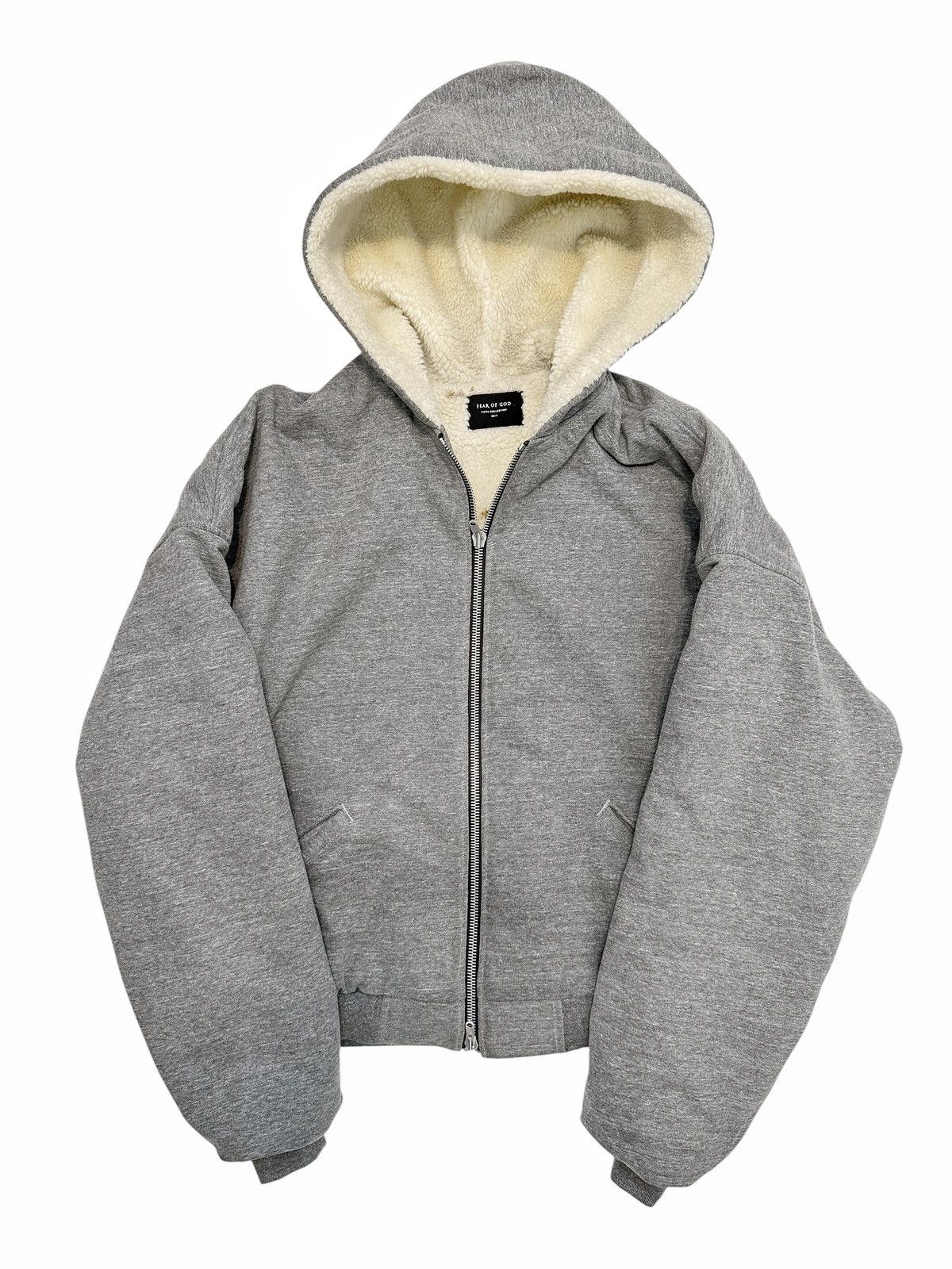 Fear of God Alpaca Wool Fleece Bomber Heavy Hoodie Size US L / EU 52-54 / 3 - 1 Thumbnail