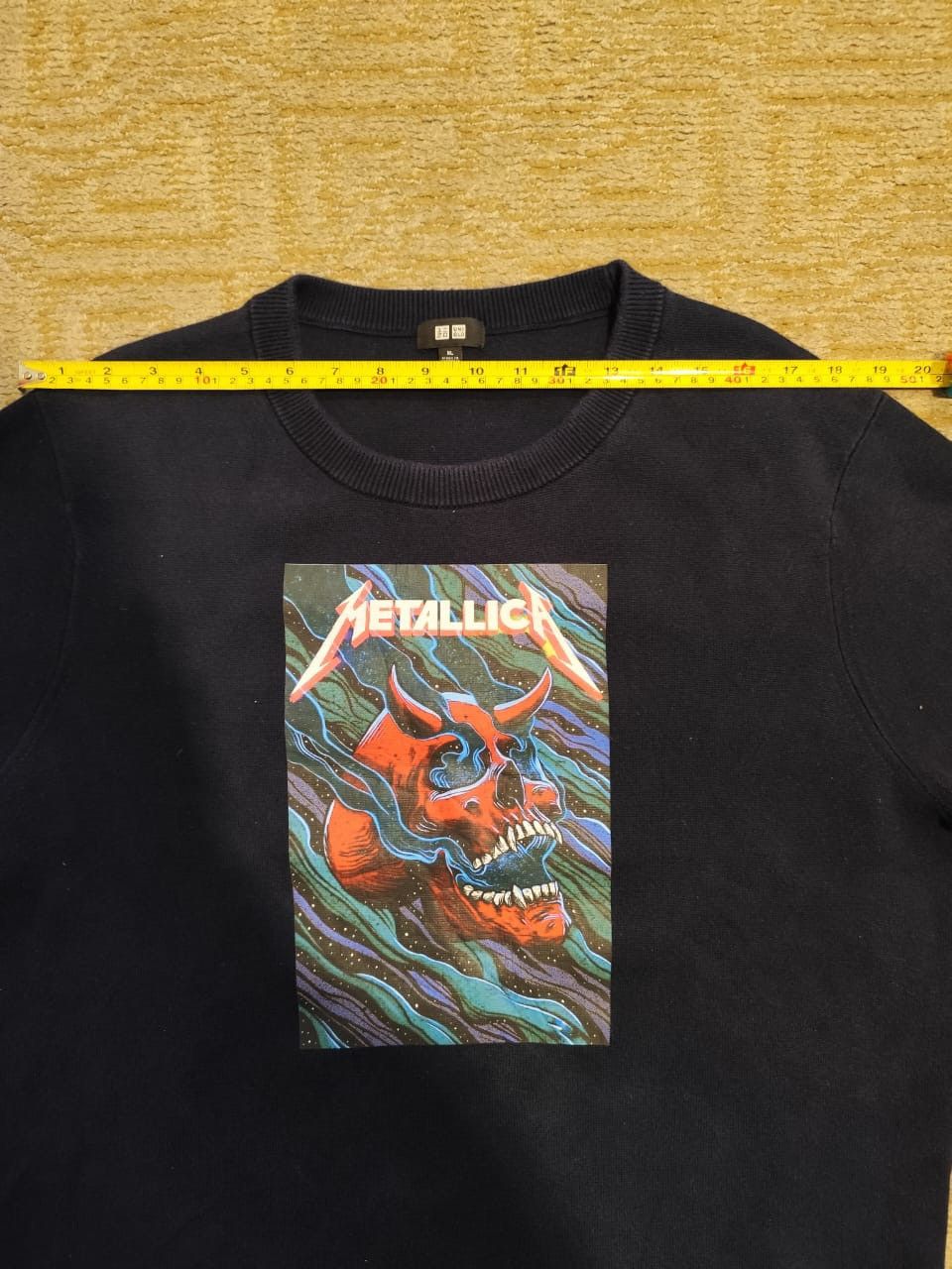 Band Tees × Metallica × Uniqlo Uniqlo x Metallica 'horned skulled' sweatshirt Size US XL / EU 56 / 4 - 9 Thumbnail