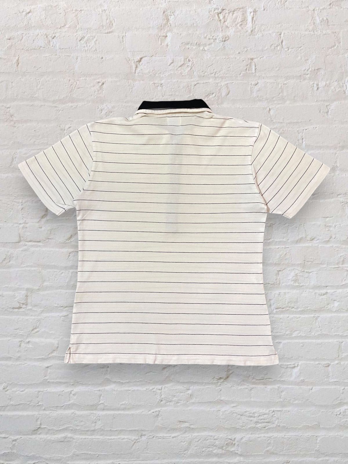 Japanese Brand × Takeo Kikuchi × Vintage TAKEO KIKUCHI JAPAN STRIPES FORMAL POLOS TEE Size US M / EU 48-50 / 2 - 7 Thumbnail