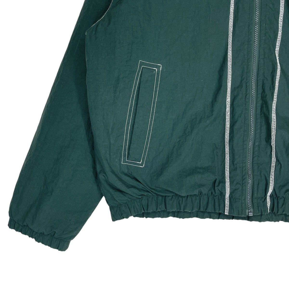 Nike × Vintage Vintage Nike Big Swoosh Hoodie Jacket Green Size M Size US M / EU 48-50 / 2 - 5 Thumbnail