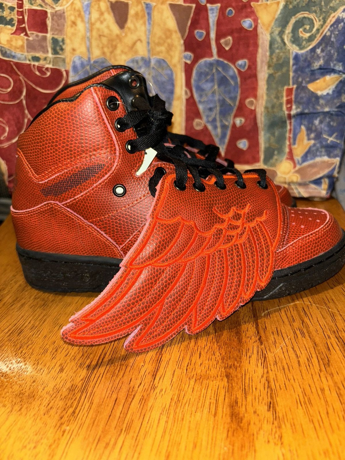 Pre-owned Adidas X Jeremy Scott Adidas B-ball Wings 5.5 Shoes