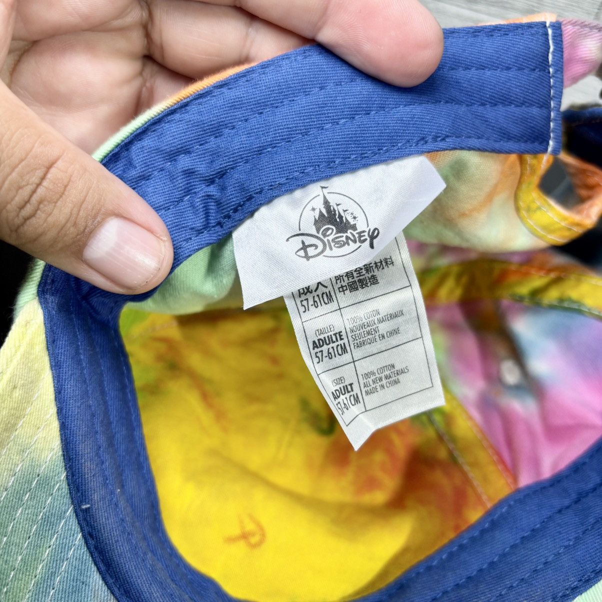Disney Disney Parks Mickey Mouse Embroidered Pastel Tie Dye Hat Size ONE SIZE - 8 Thumbnail