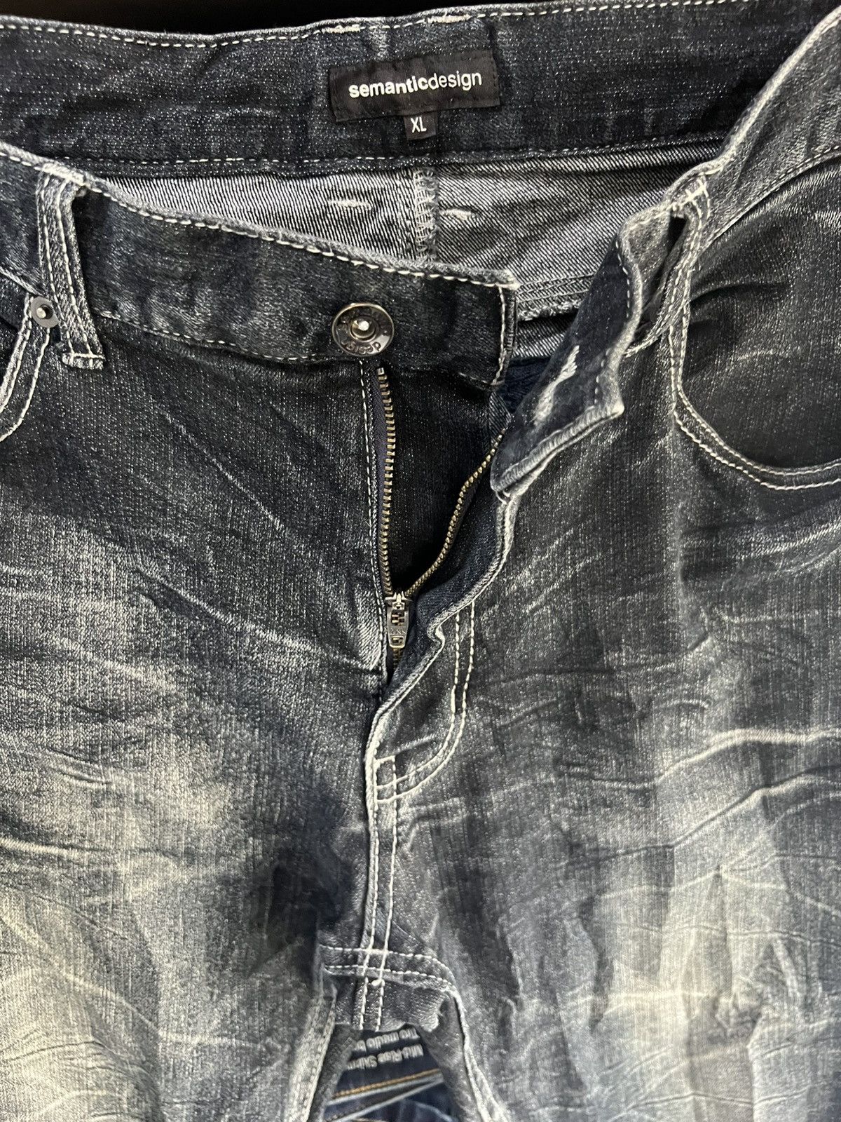 semanticdesign 🔥Rare Semantic Design Flared Distressed Denim Size US 35 - 10 Thumbnail