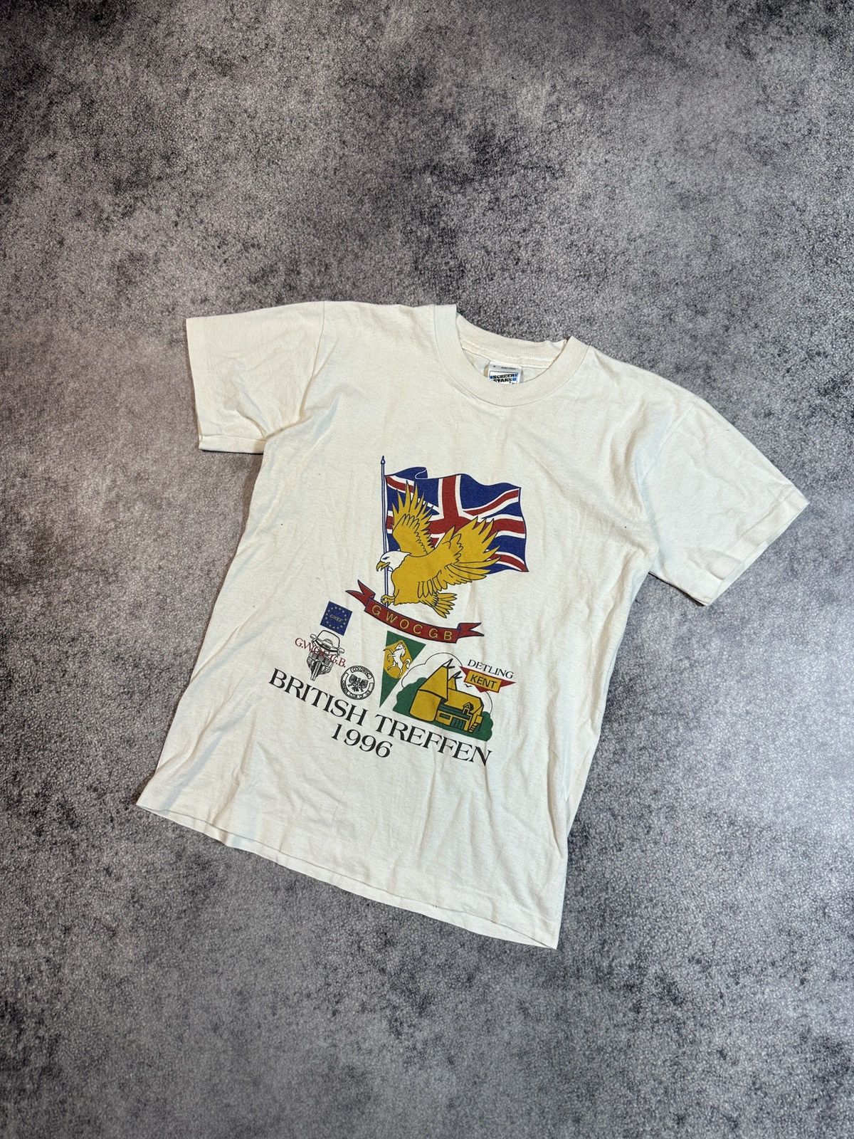 Vintage Vintage British Treffen 1996 T-shirt Streetwear Rare VTg S Size US S / EU 44-46 / 1 - 1 Thumbnail