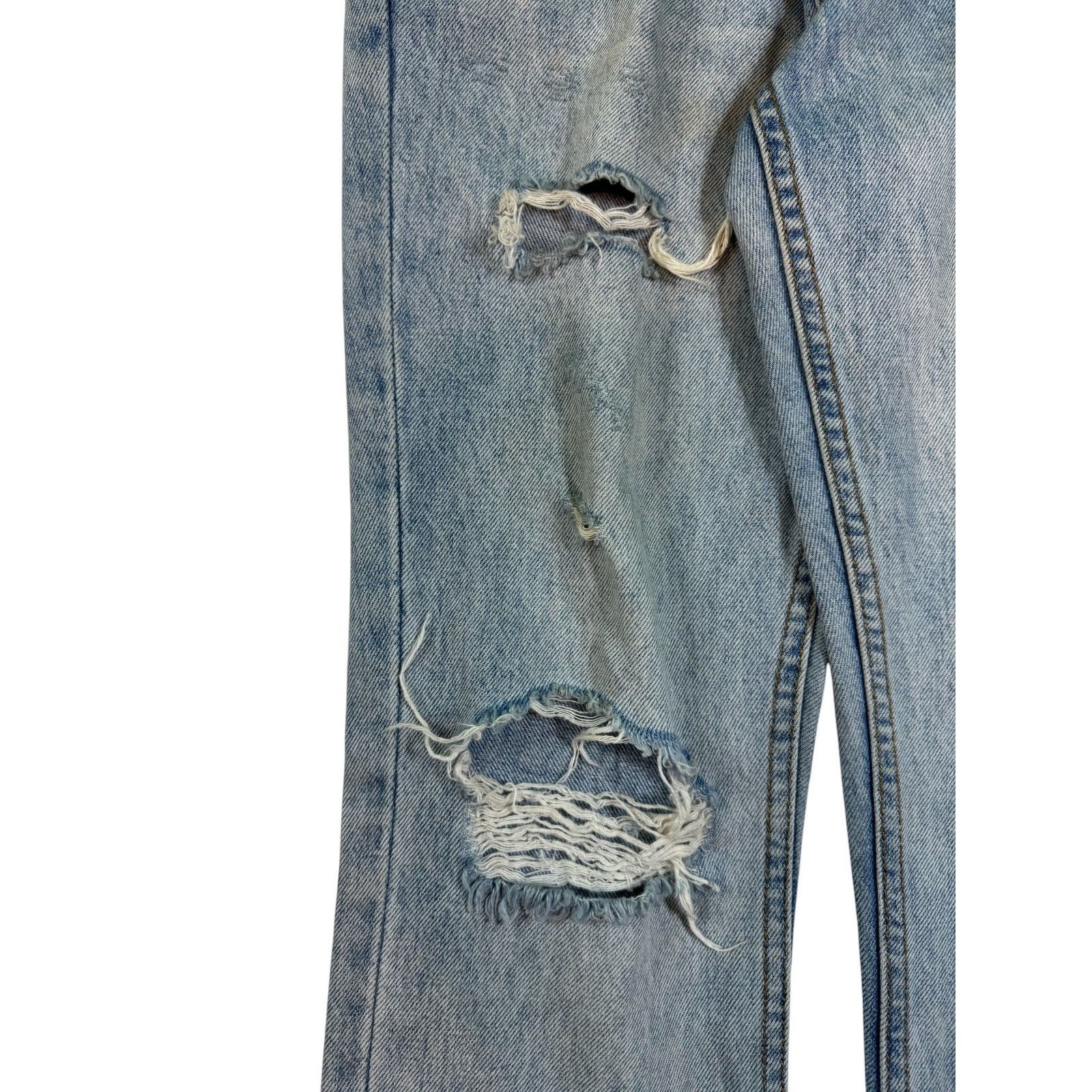 Ksubi Ksubi Light Wash Ripped Box Logo Jeans Size US 30 / EU 46 - 3 Thumbnail