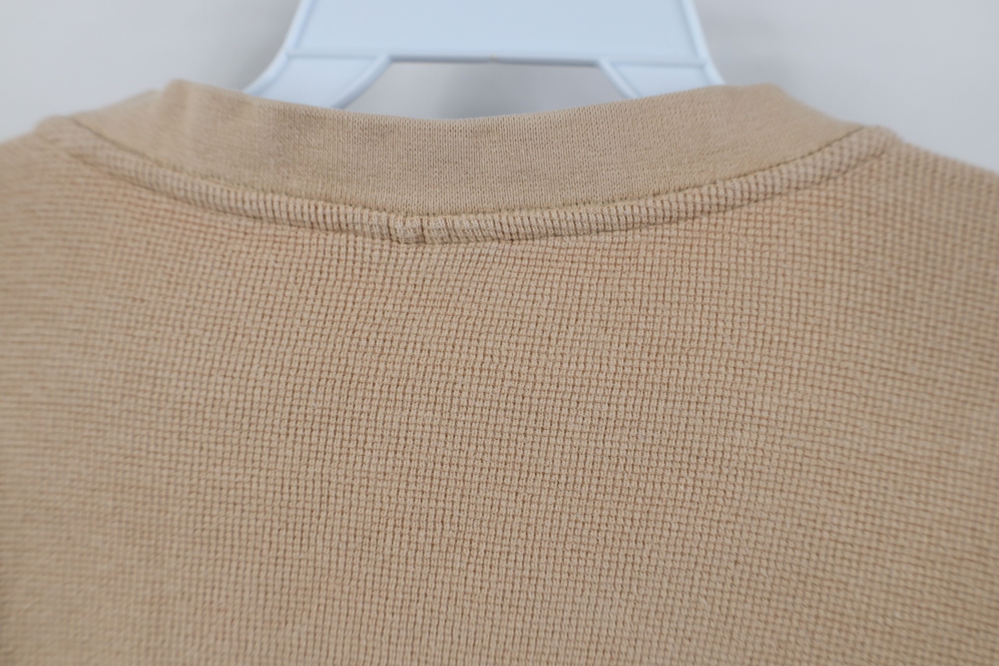 Carhartt Vintage Y2K Carhartt Waffle Knit Henley T-Shirt Khaki Size US XL / EU 56 / 4 - 11 Thumbnail